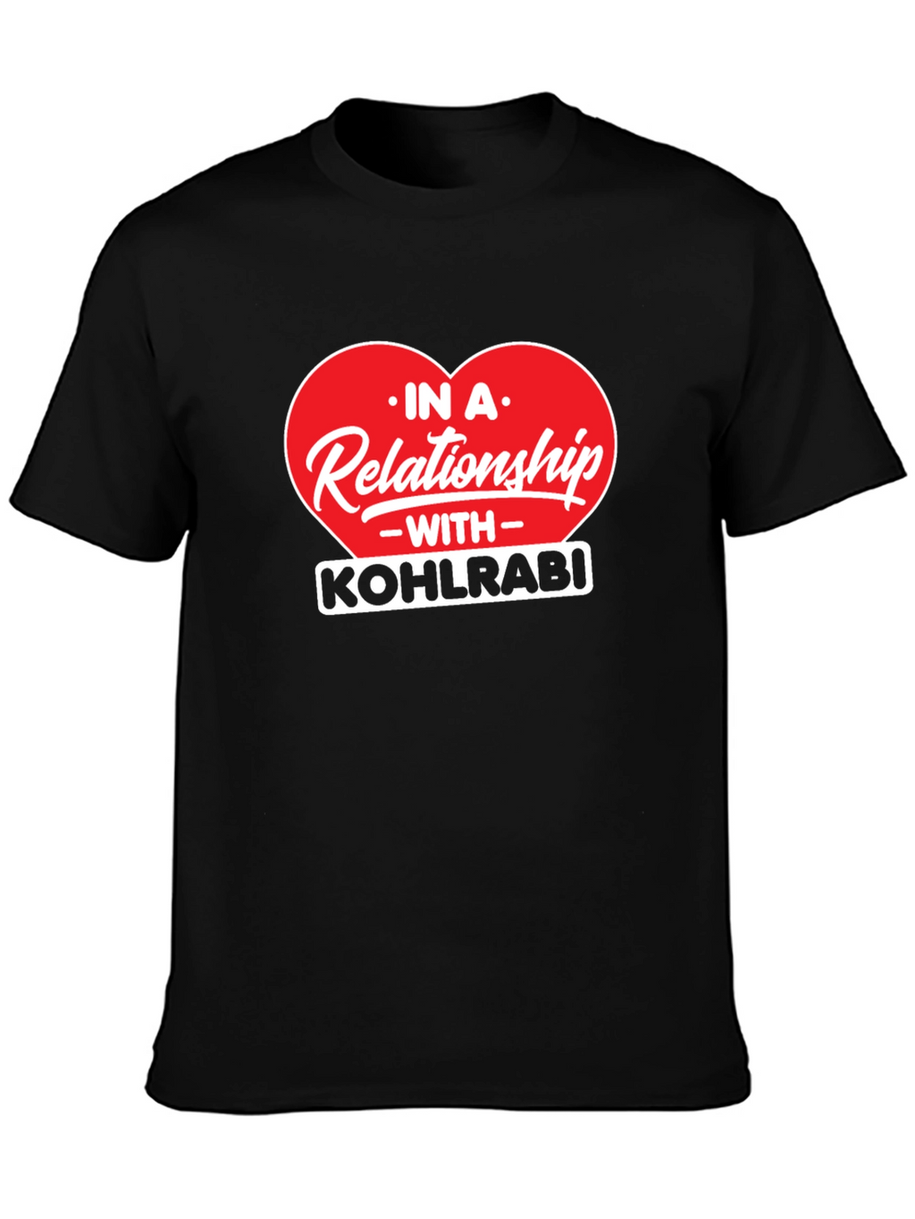 Kohlrabi Relationship Black T-Shirt
