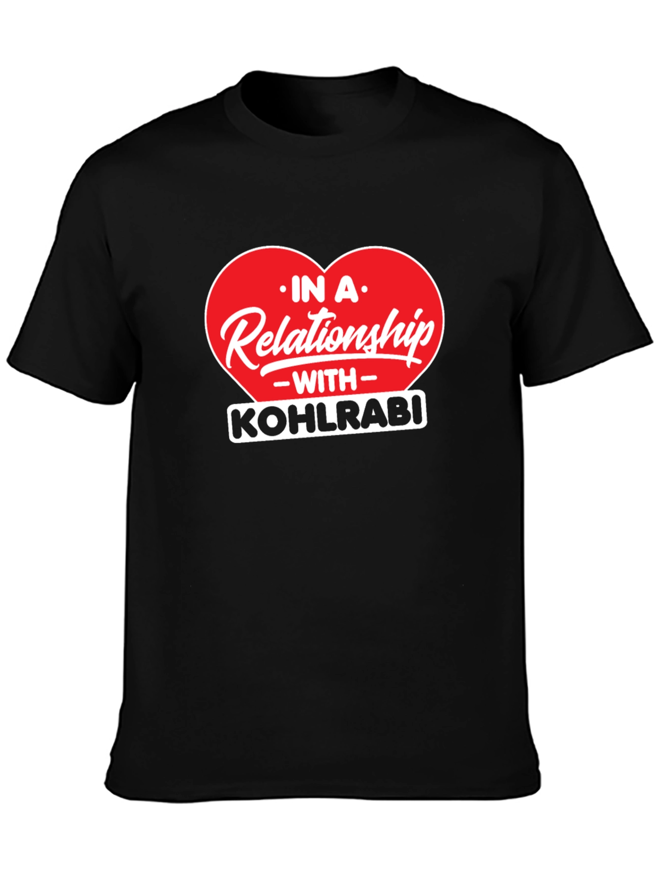 Kohlrabi Relationship Black T-Shirt