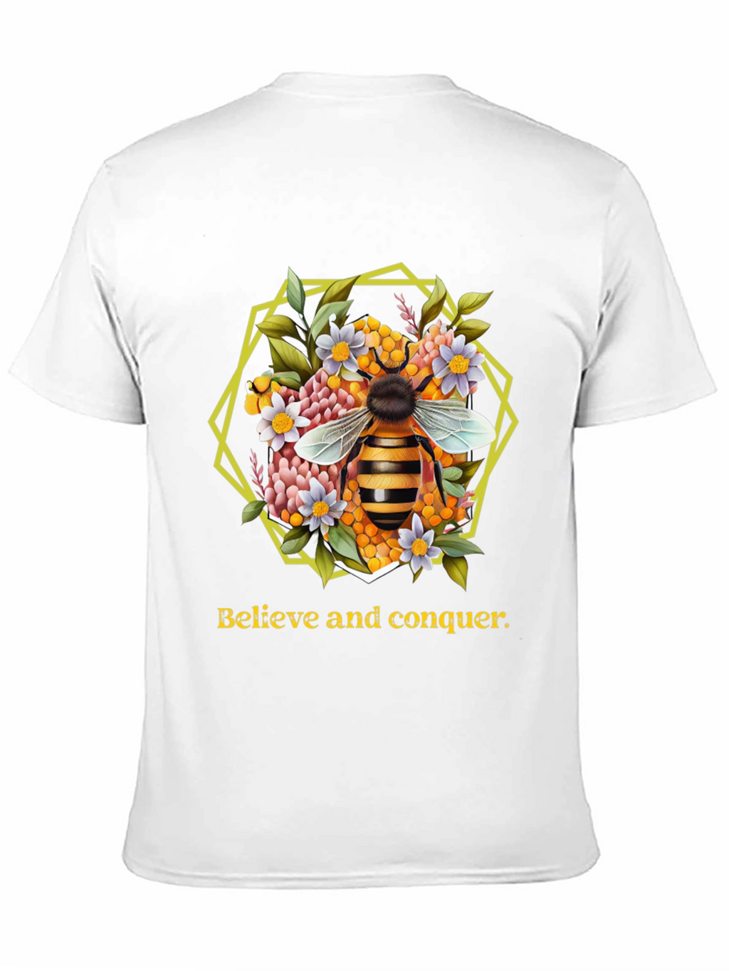 Believe and Conquer Bee Graphic Tee