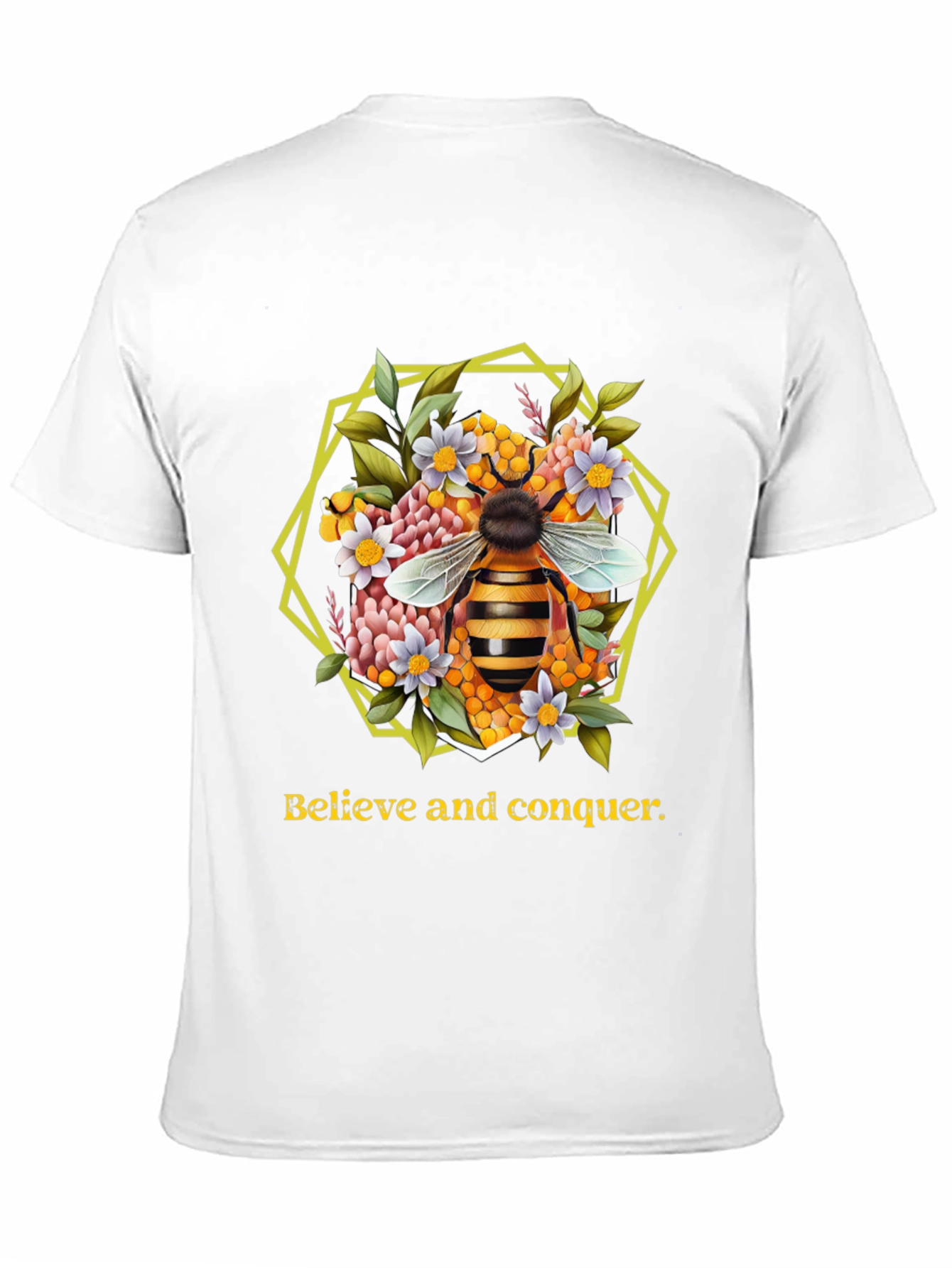 Believe and Conquer Bee Graphic Tee