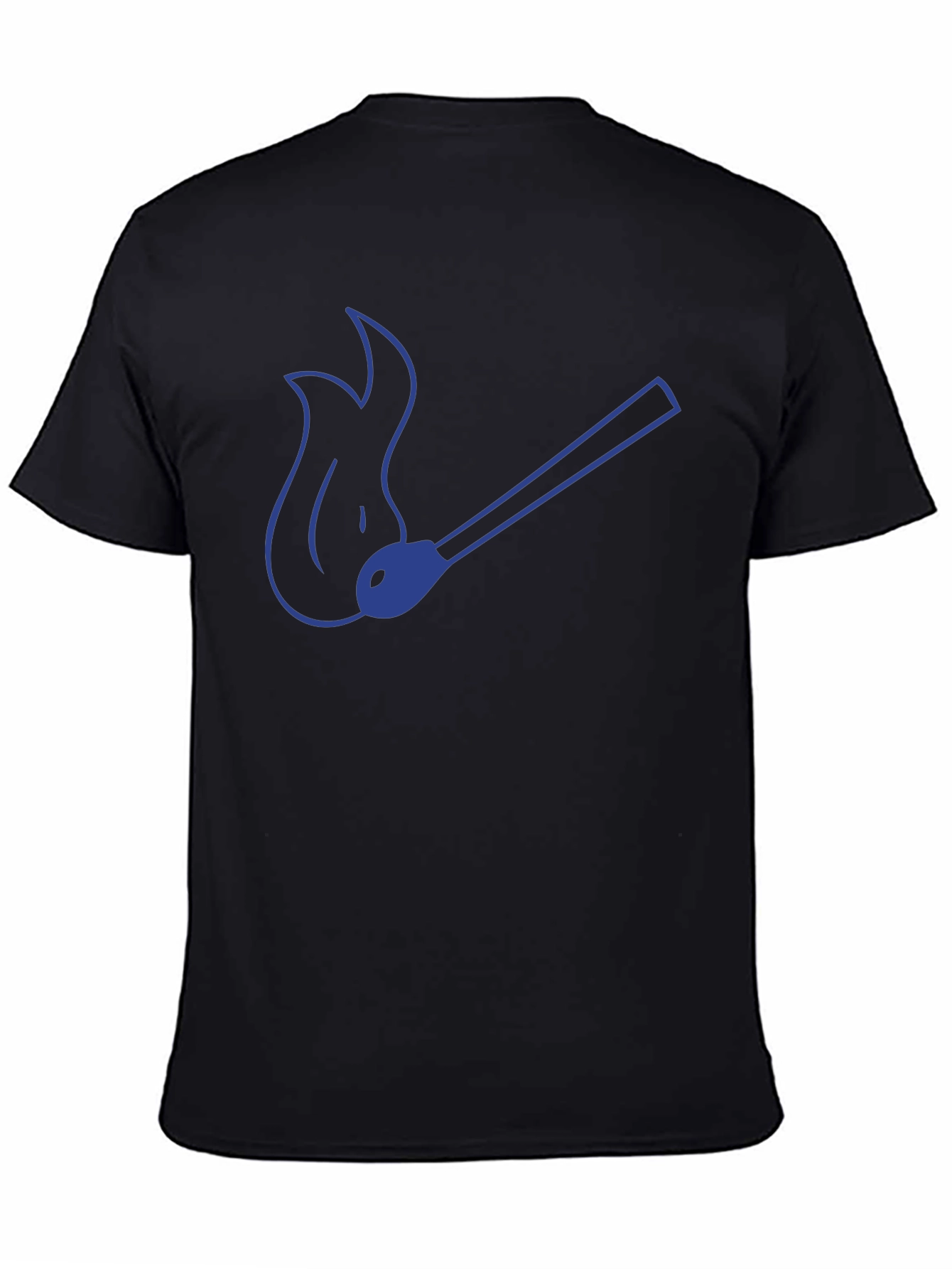 Burning Match Graphic Tee - Cool Casual Wear
