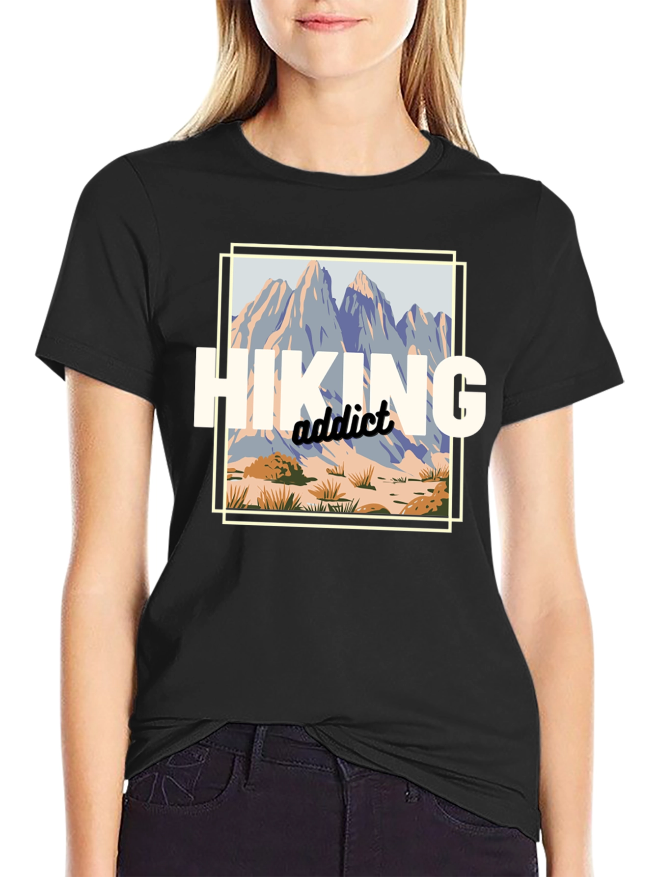 Hiking Addict Graphic T-Shirt - Outdoor Adventure Tee