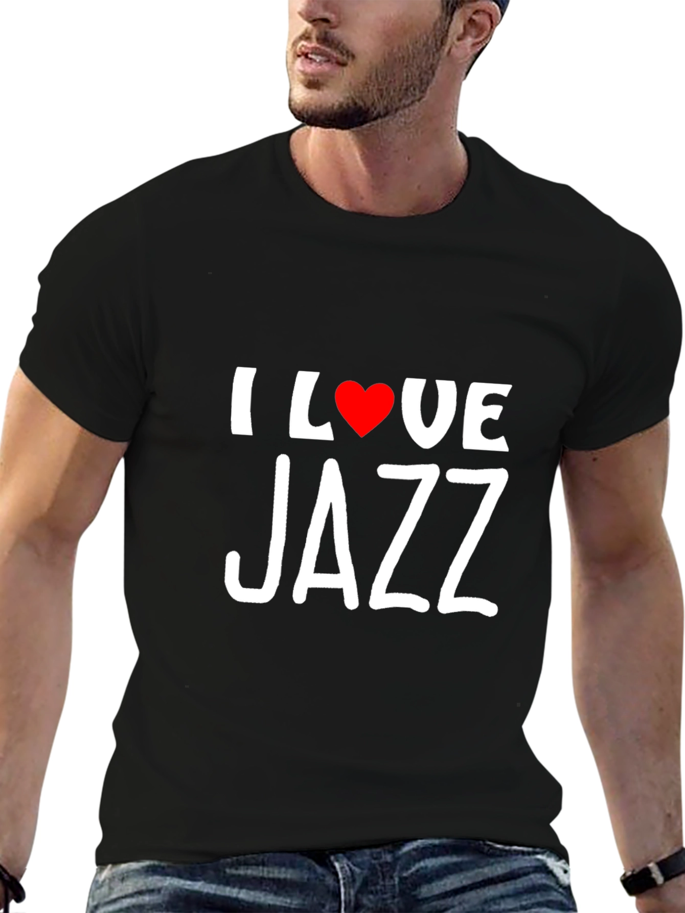 I Love Jazz Black T-Shirt
