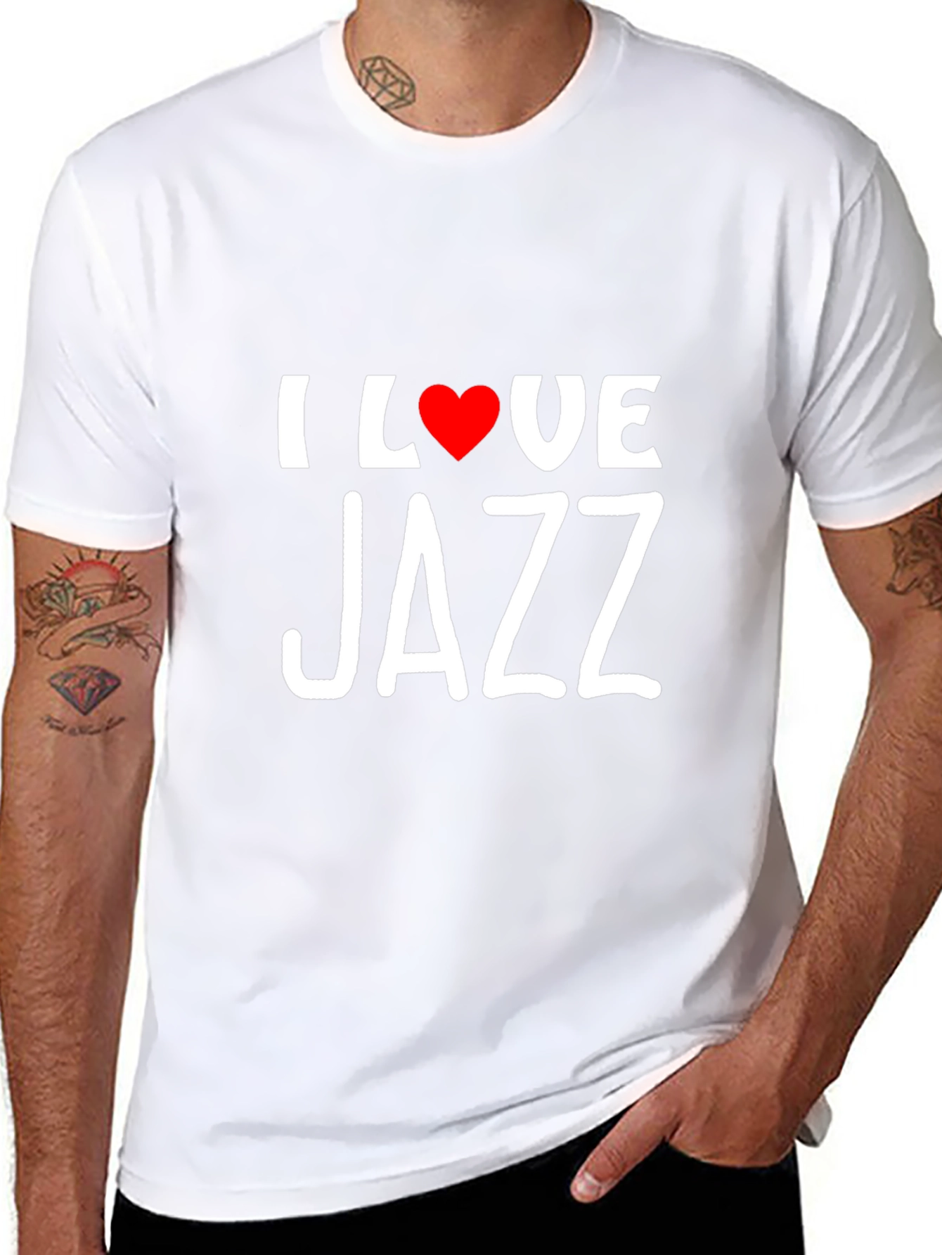 I Love Jazz Black T-Shirt