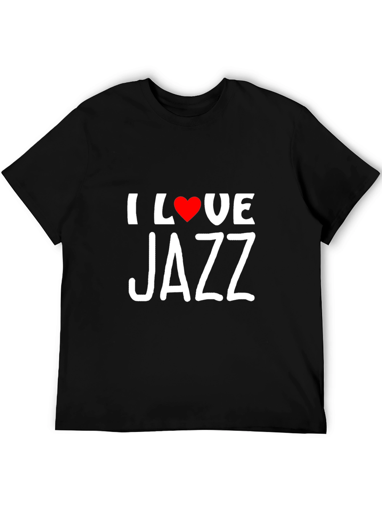 I Love Jazz Black T-Shirt