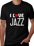 I Love Jazz Black T-Shirt