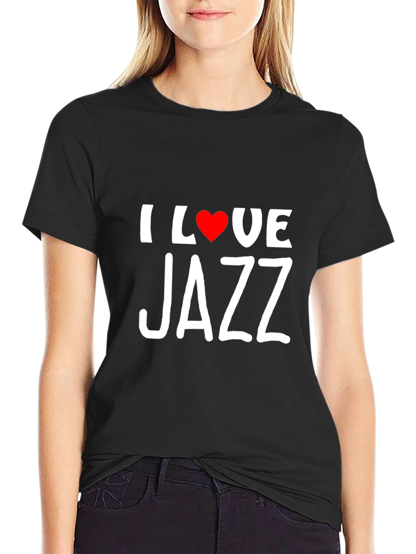I Love Jazz Black T-Shirt
