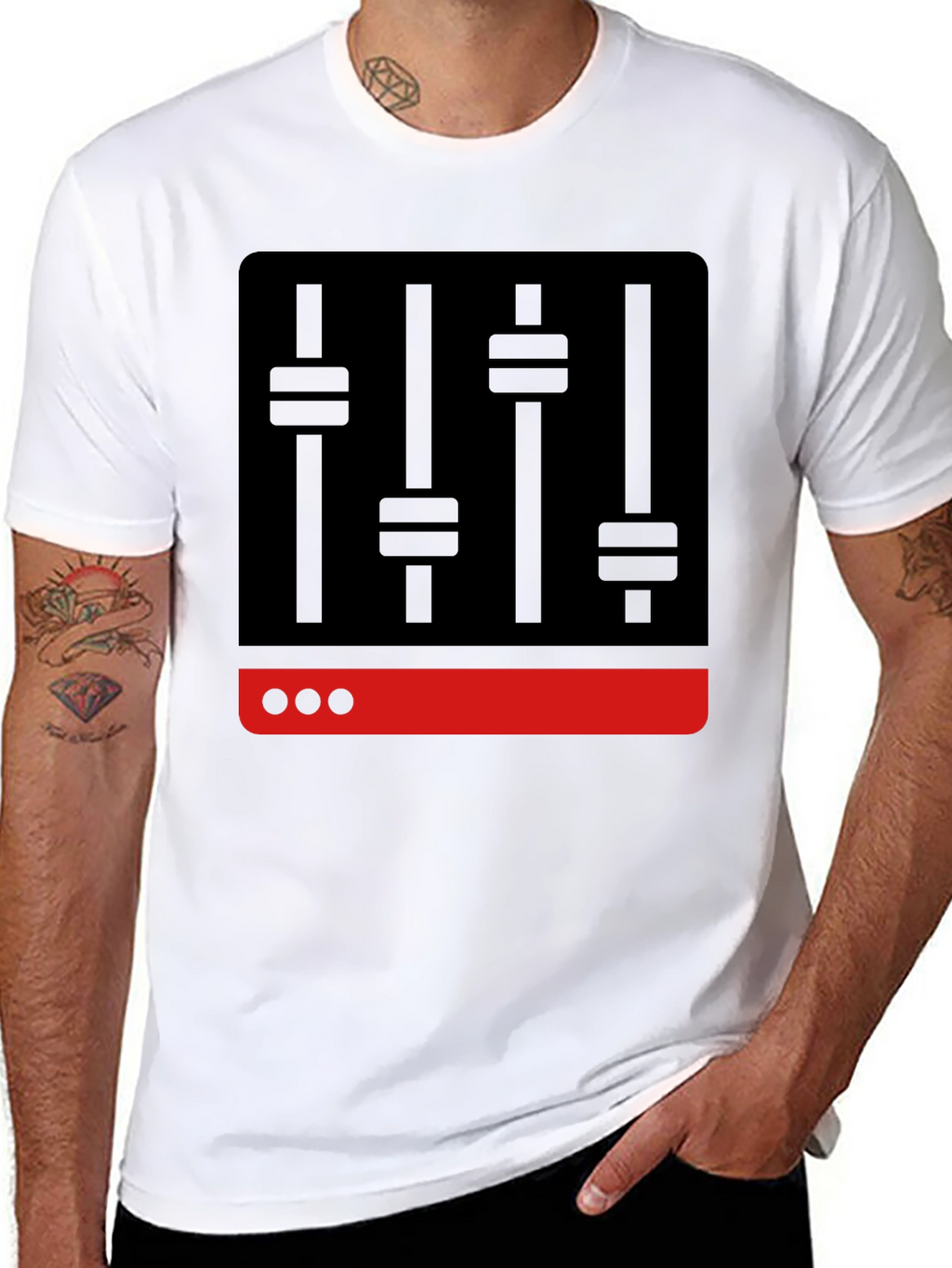 DJ Mixer Graphic Tee - Black