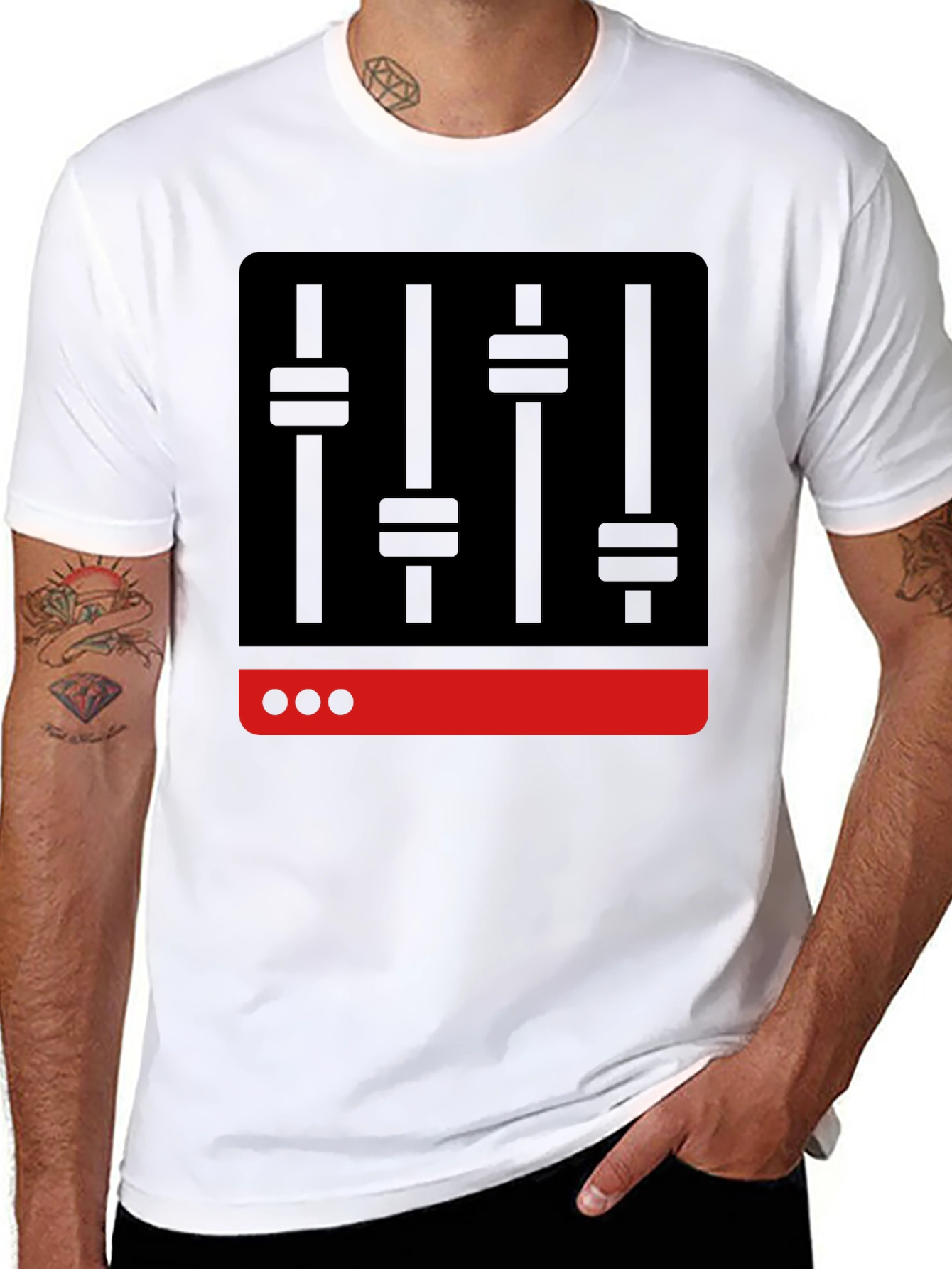 DJ Mixer Graphic Tee - Black