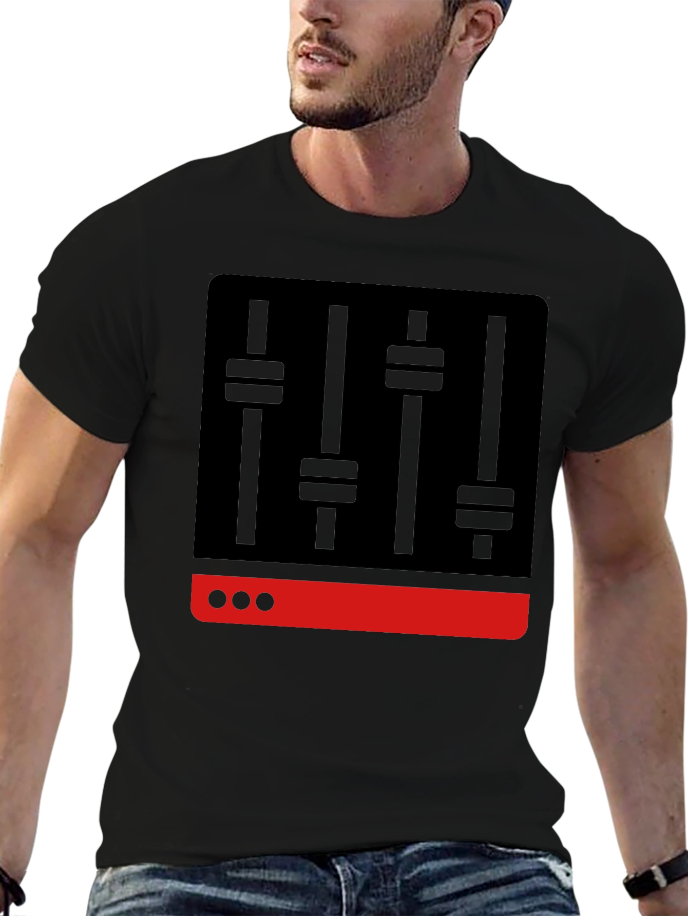 DJ Mixer Graphic Tee - Black