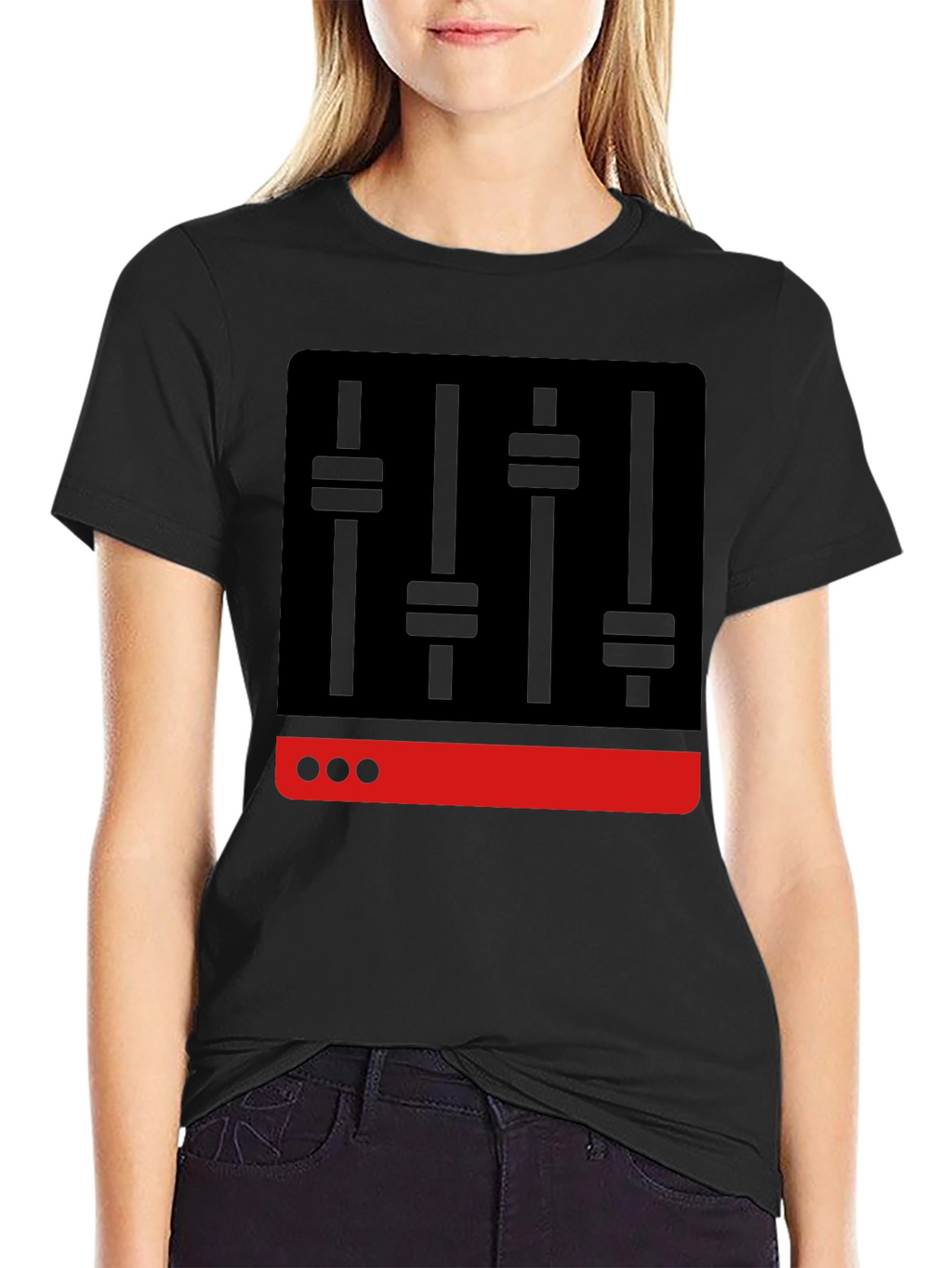 DJ Mixer Graphic Tee - Black
