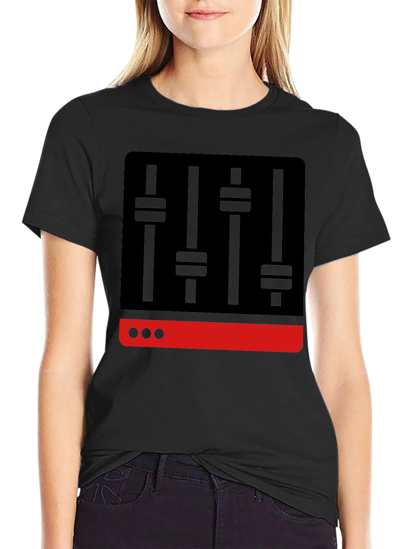 DJ Mixer Graphic Tee - Black