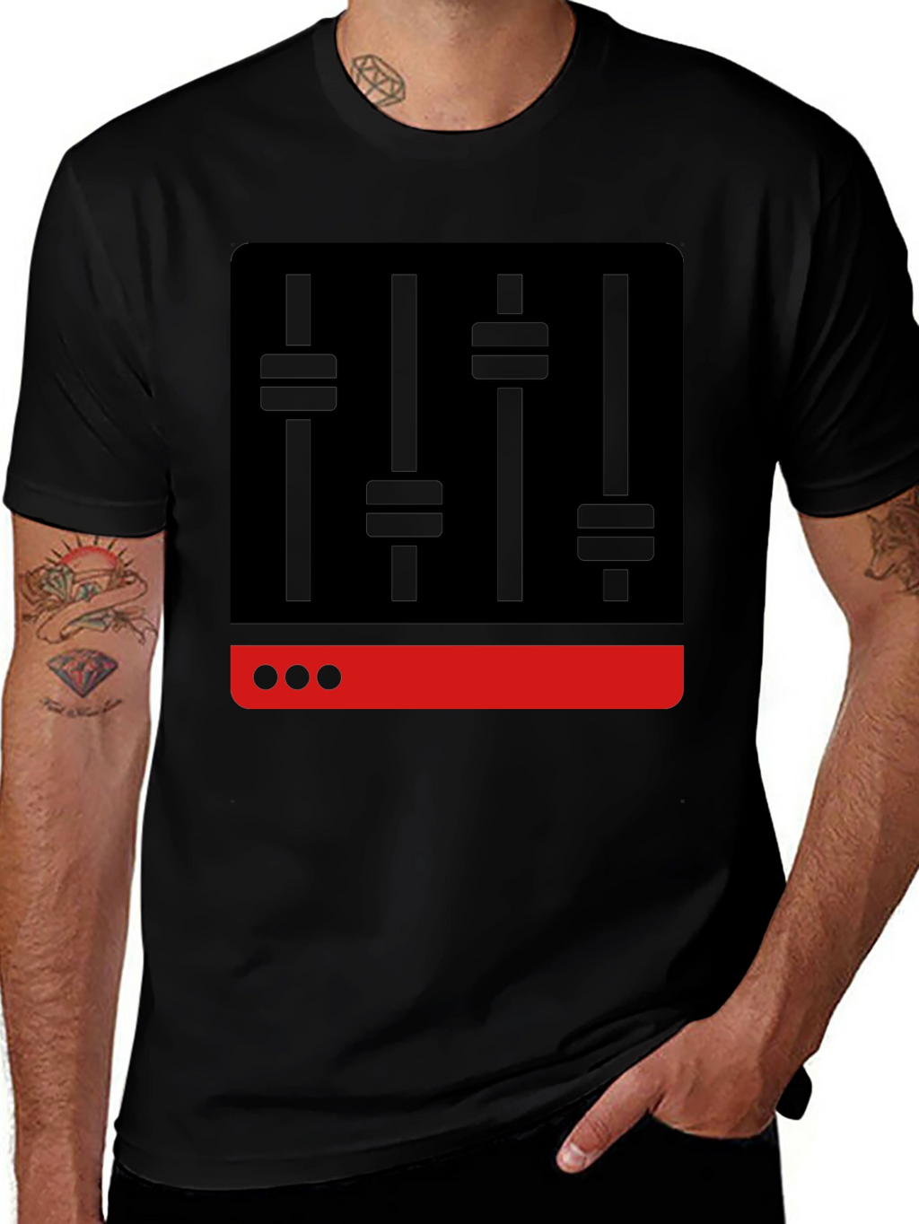 DJ Mixer Graphic Tee - Black