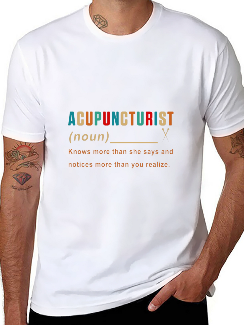 Acupuncturist Noun Funny Graphic T-Shirt