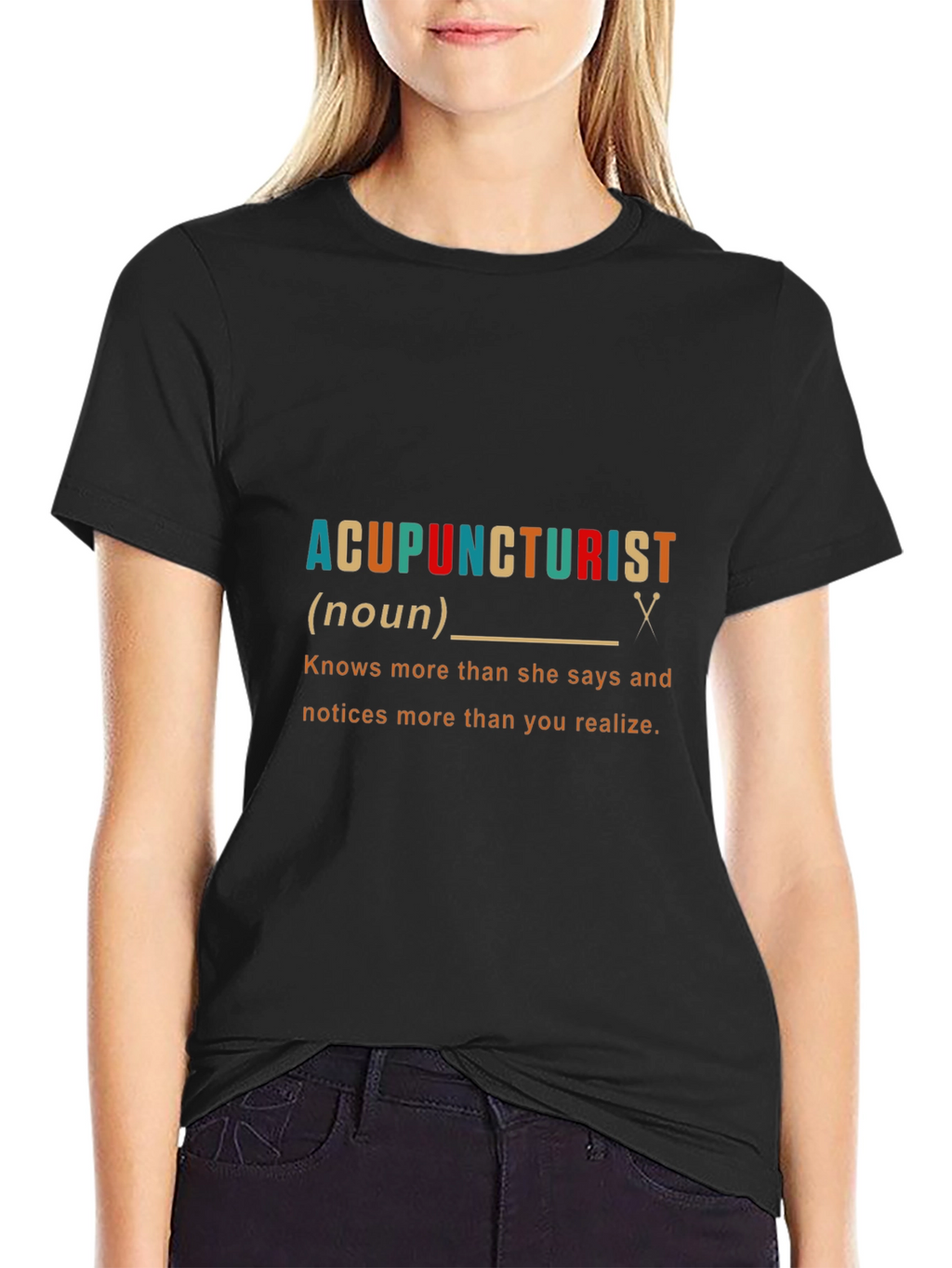 Acupuncturist Noun Funny Graphic T-Shirt