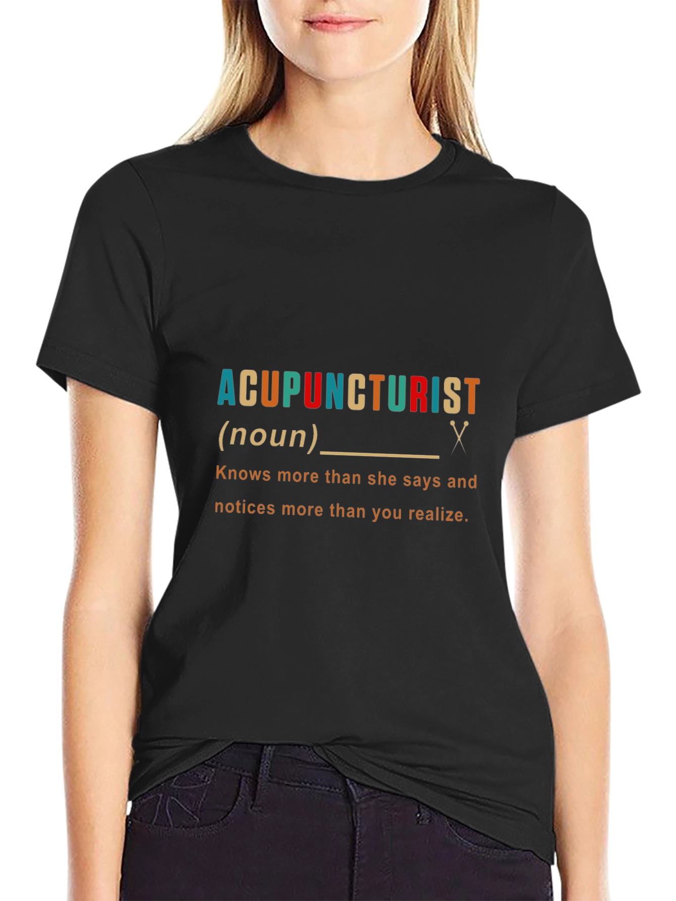 Acupuncturist Noun Funny Graphic T-Shirt