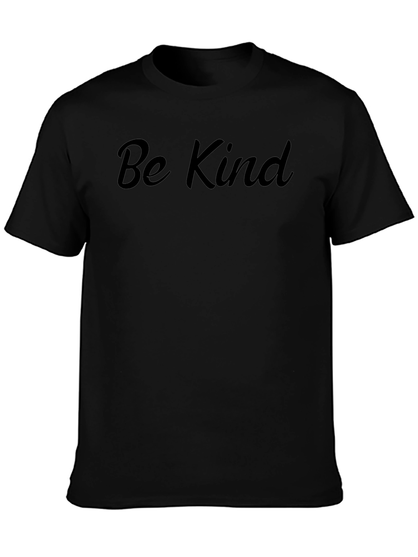 Be Kind Black Graphic Tee - Mens Casual Comfort