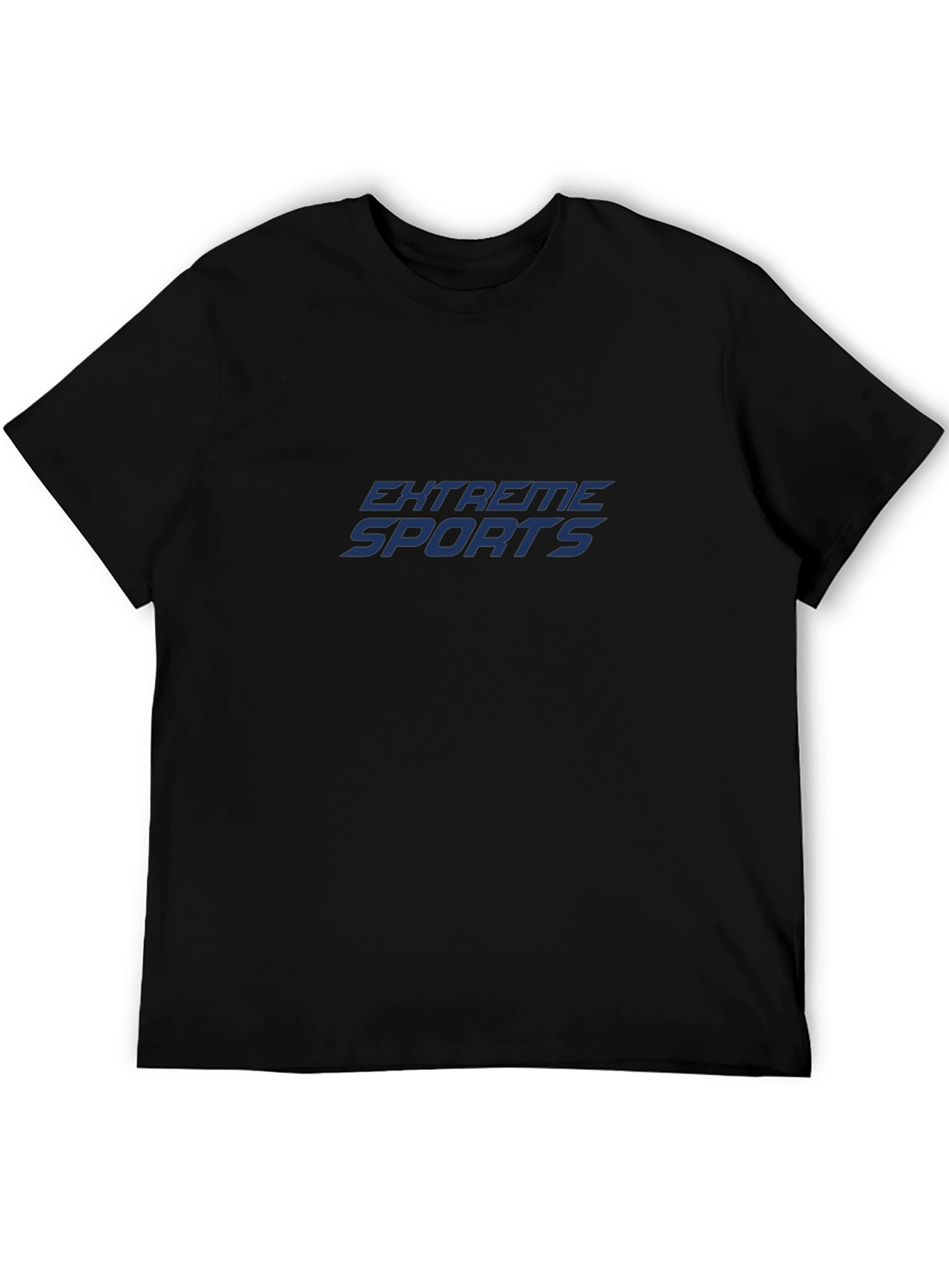 Extreme Sports Graphic Tee - Black Cotton Blend
