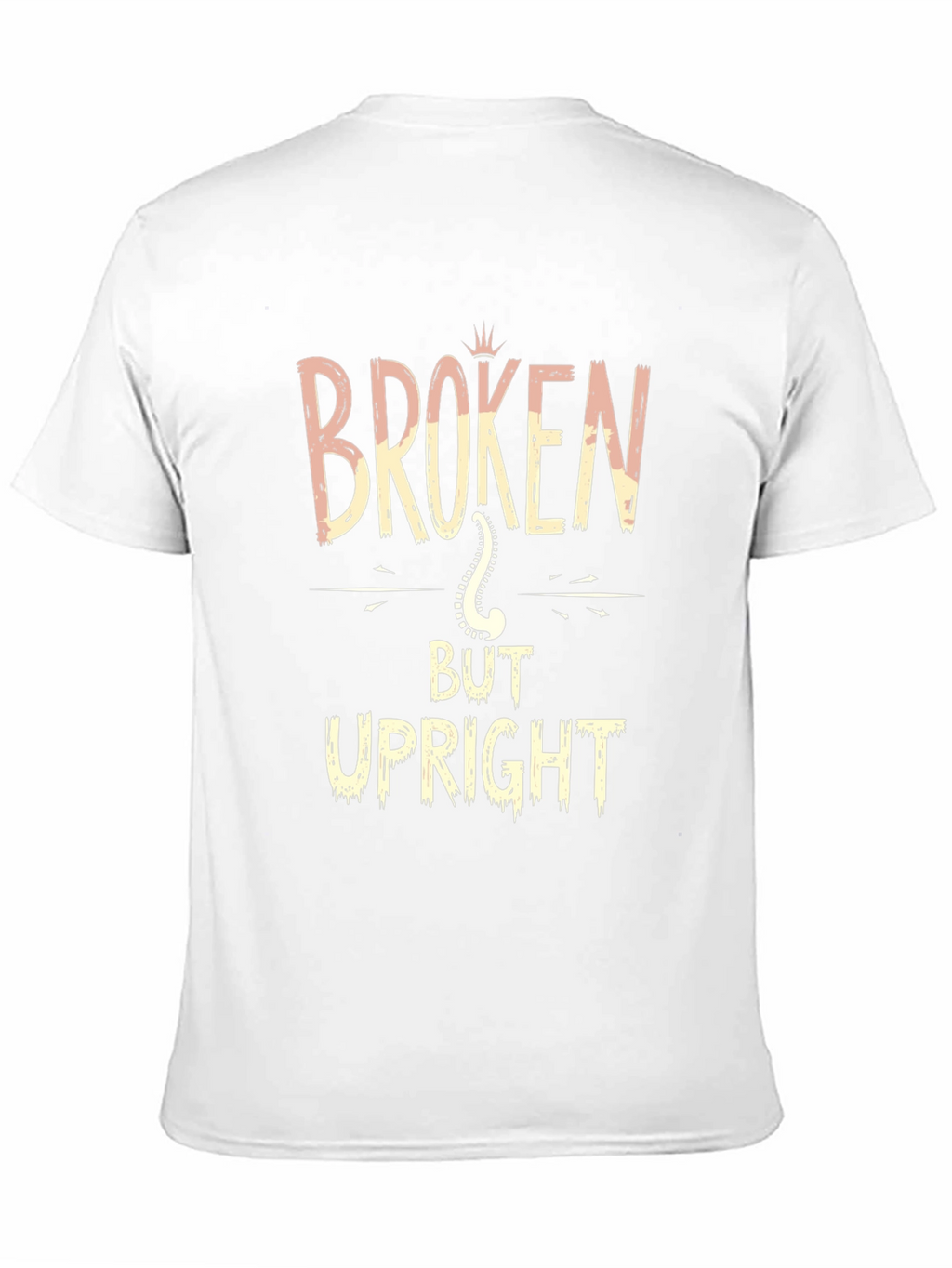 Broken But Upright Black Graphic T-Shirt
