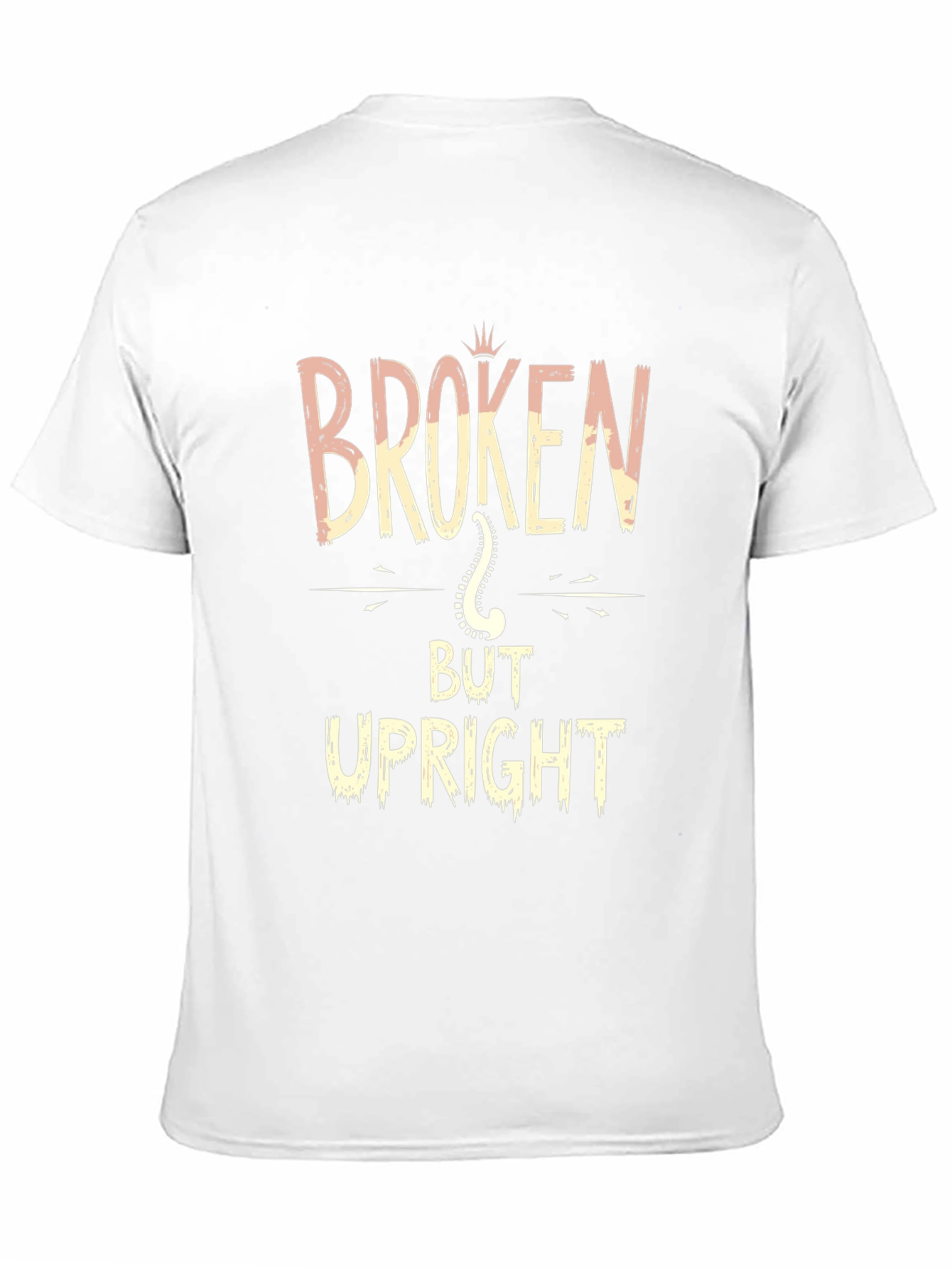 Broken But Upright Black Graphic T-Shirt
