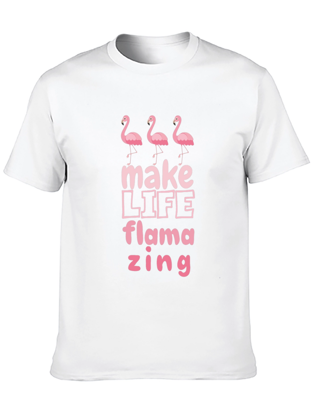 Flamazing Flamingo Graphic Tee - Black