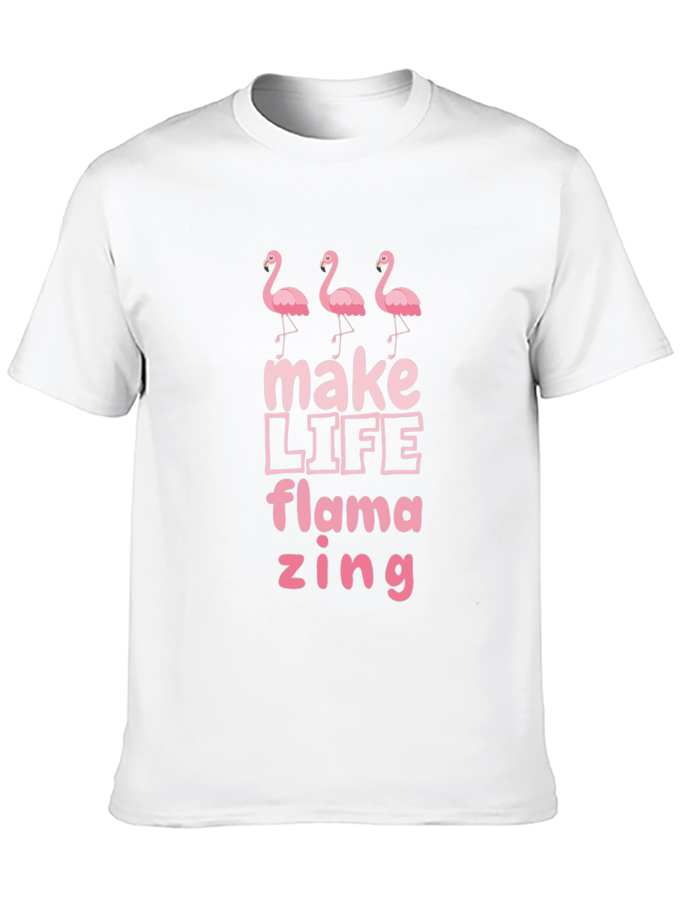 Flamazing Flamingo Graphic Tee - Black