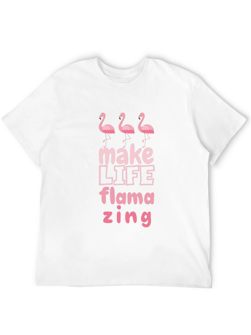Flamazing Flamingo Graphic Tee - Black