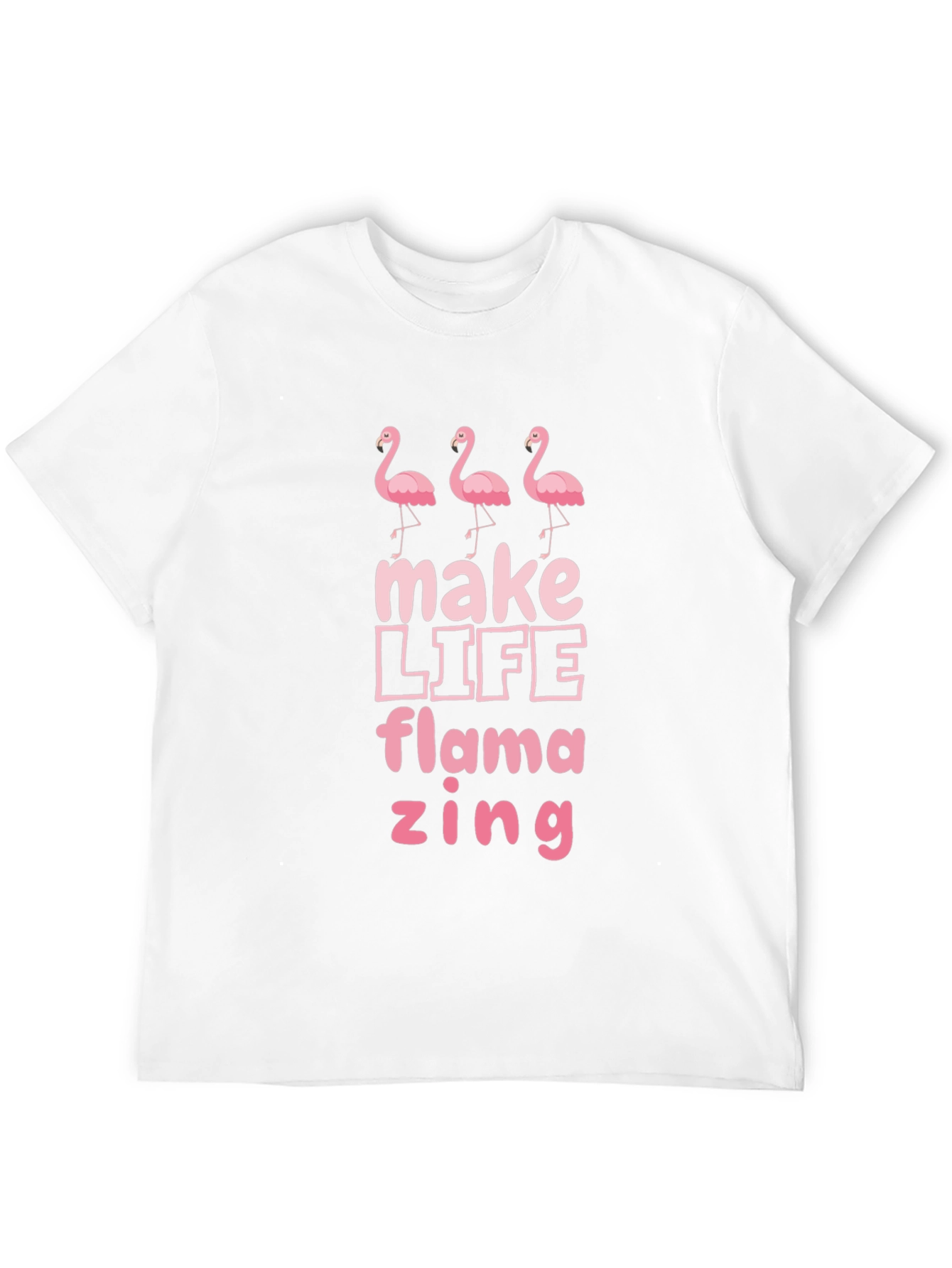 Flamazing Flamingo Graphic Tee - Black