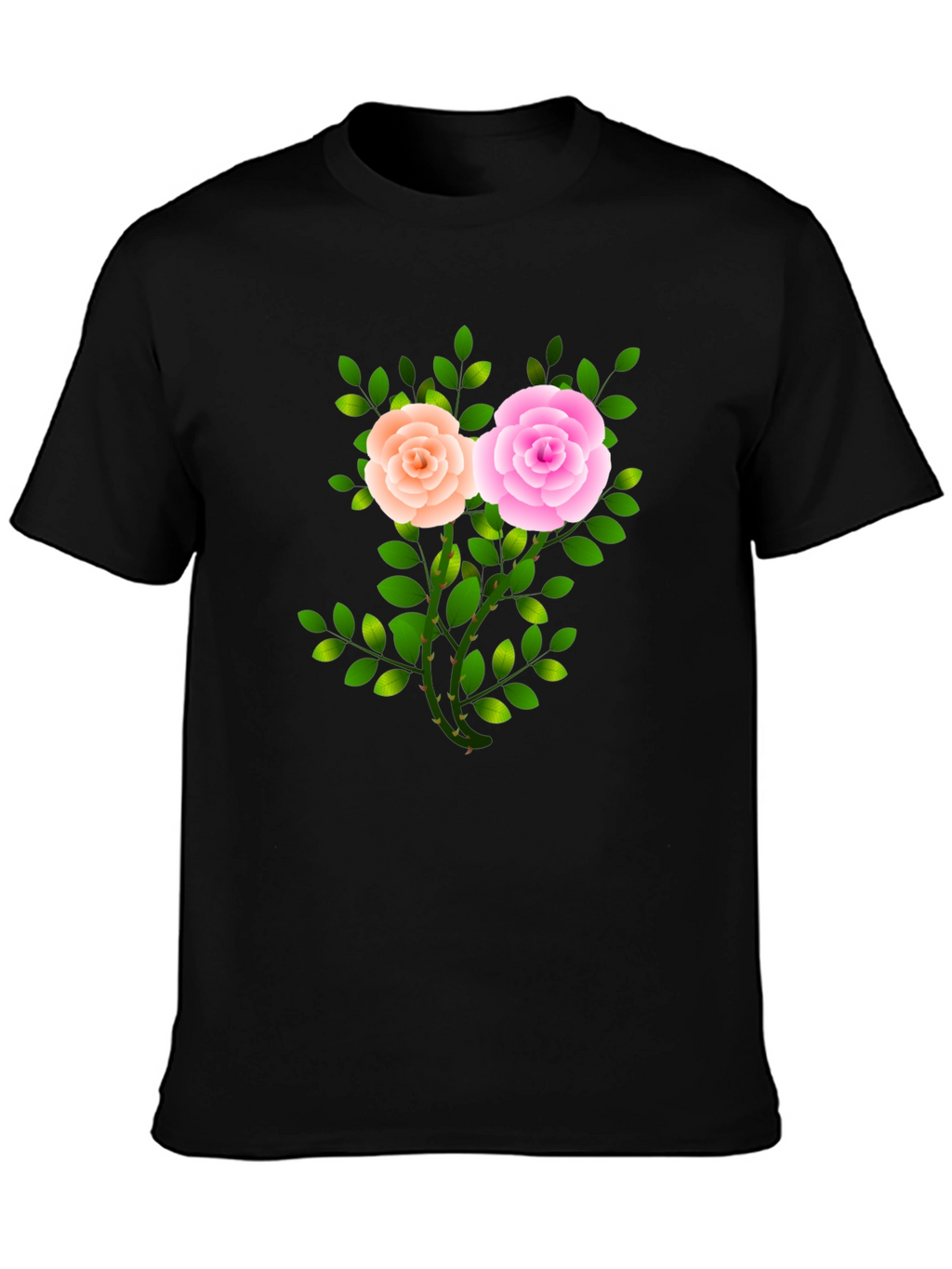 Floral Rose Graphic T-Shirt