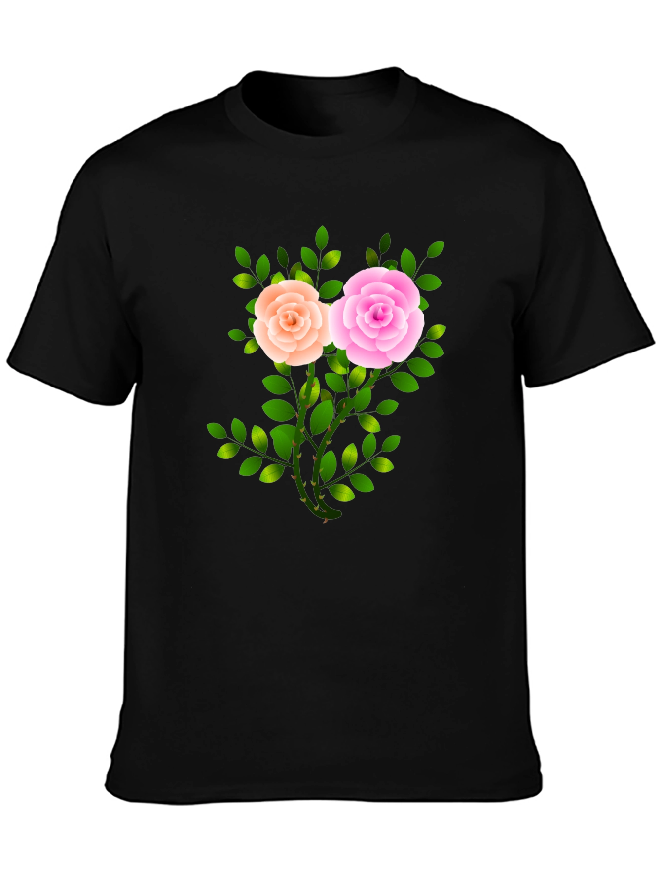 Floral Rose Graphic T-Shirt