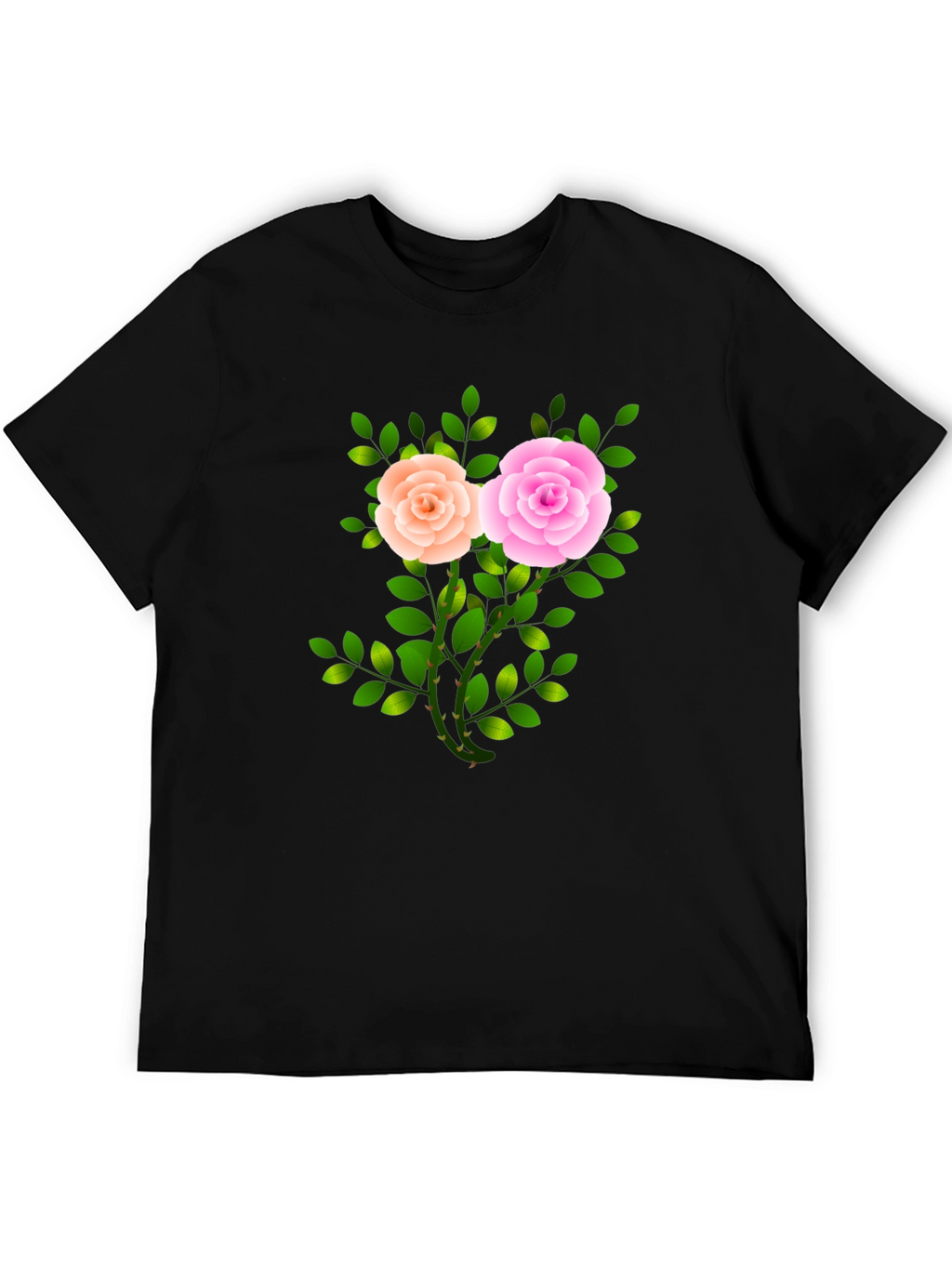 Floral Rose Graphic T-Shirt