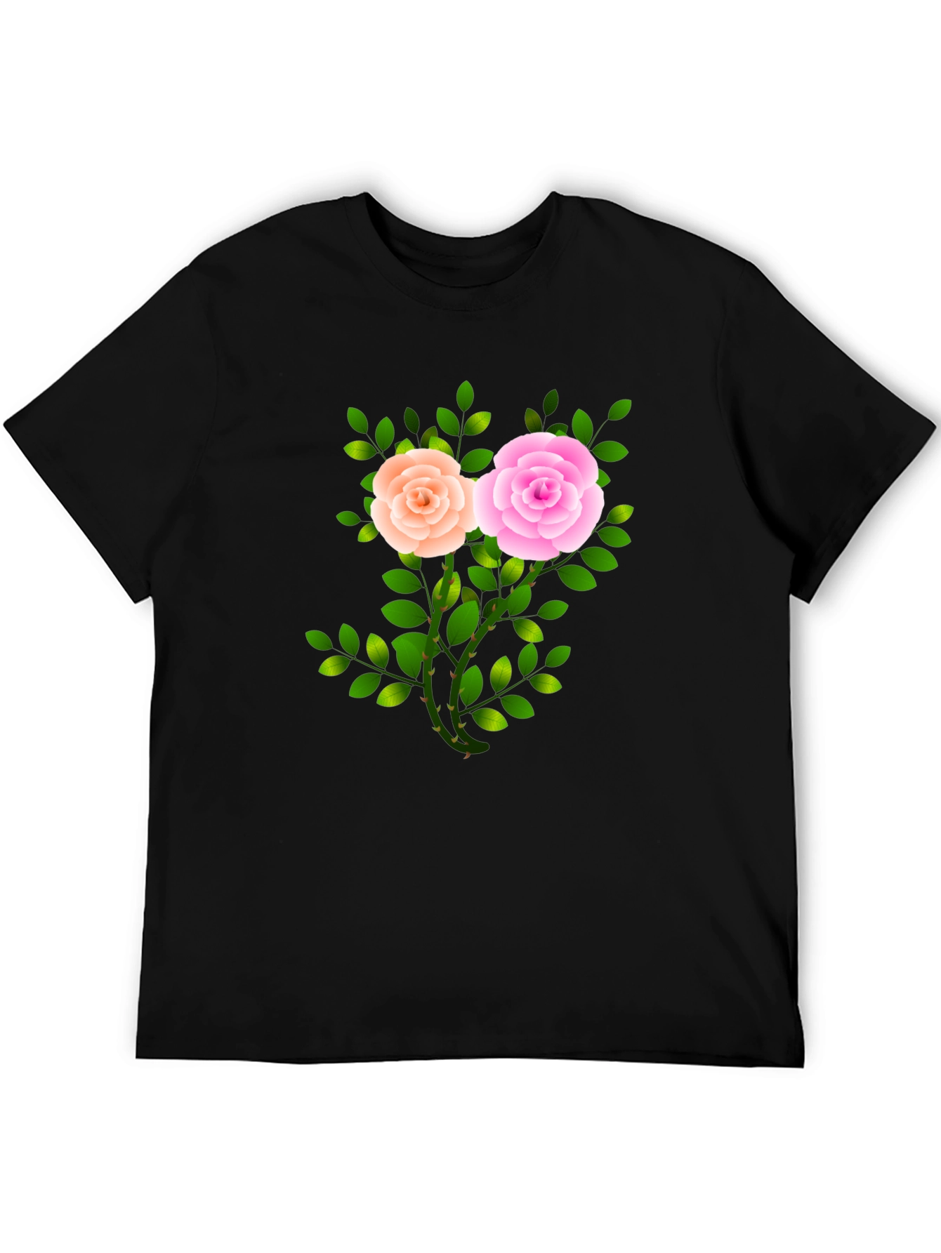 Floral Rose Graphic T-Shirt