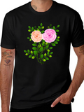 Floral Rose Graphic T-Shirt