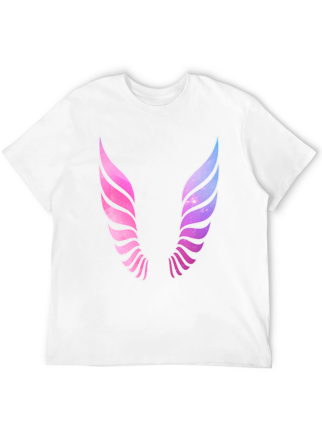 Galaxy Wings Graphic Black T-Shirt