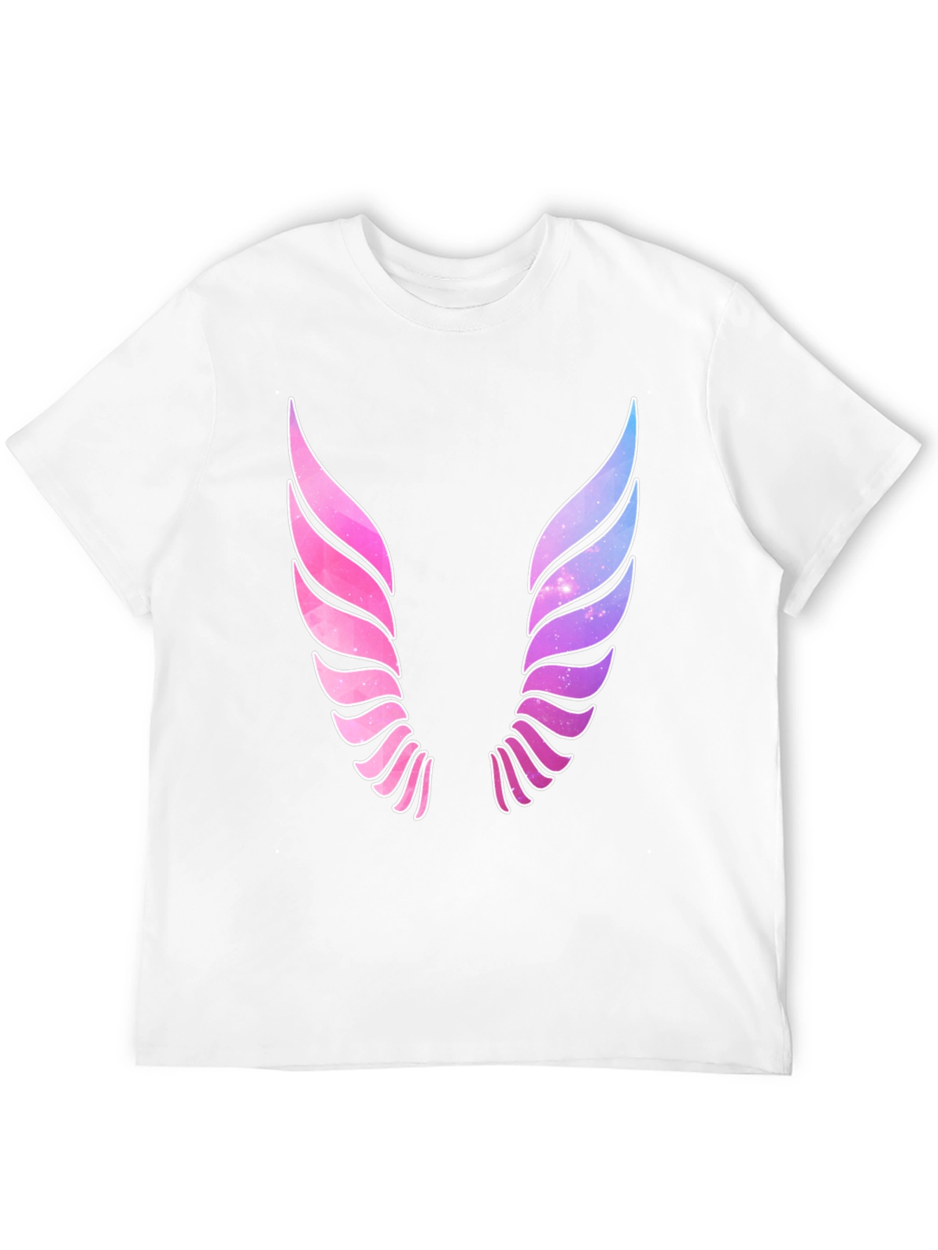 Galaxy Wings Graphic Black T-Shirt
