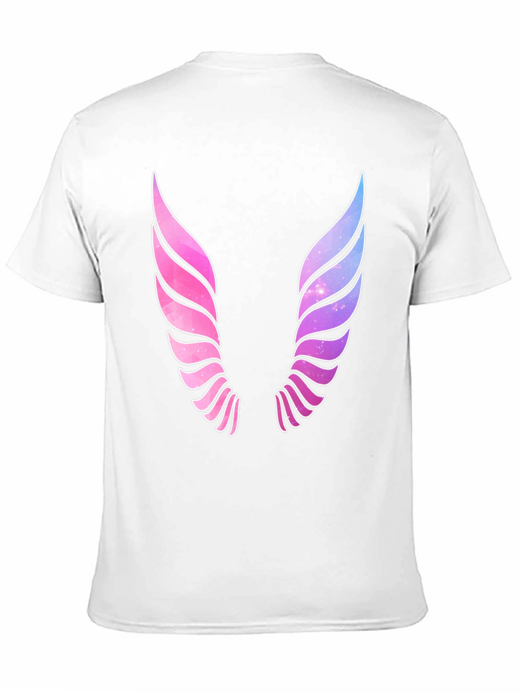 Galaxy Wings Graphic Black T-Shirt