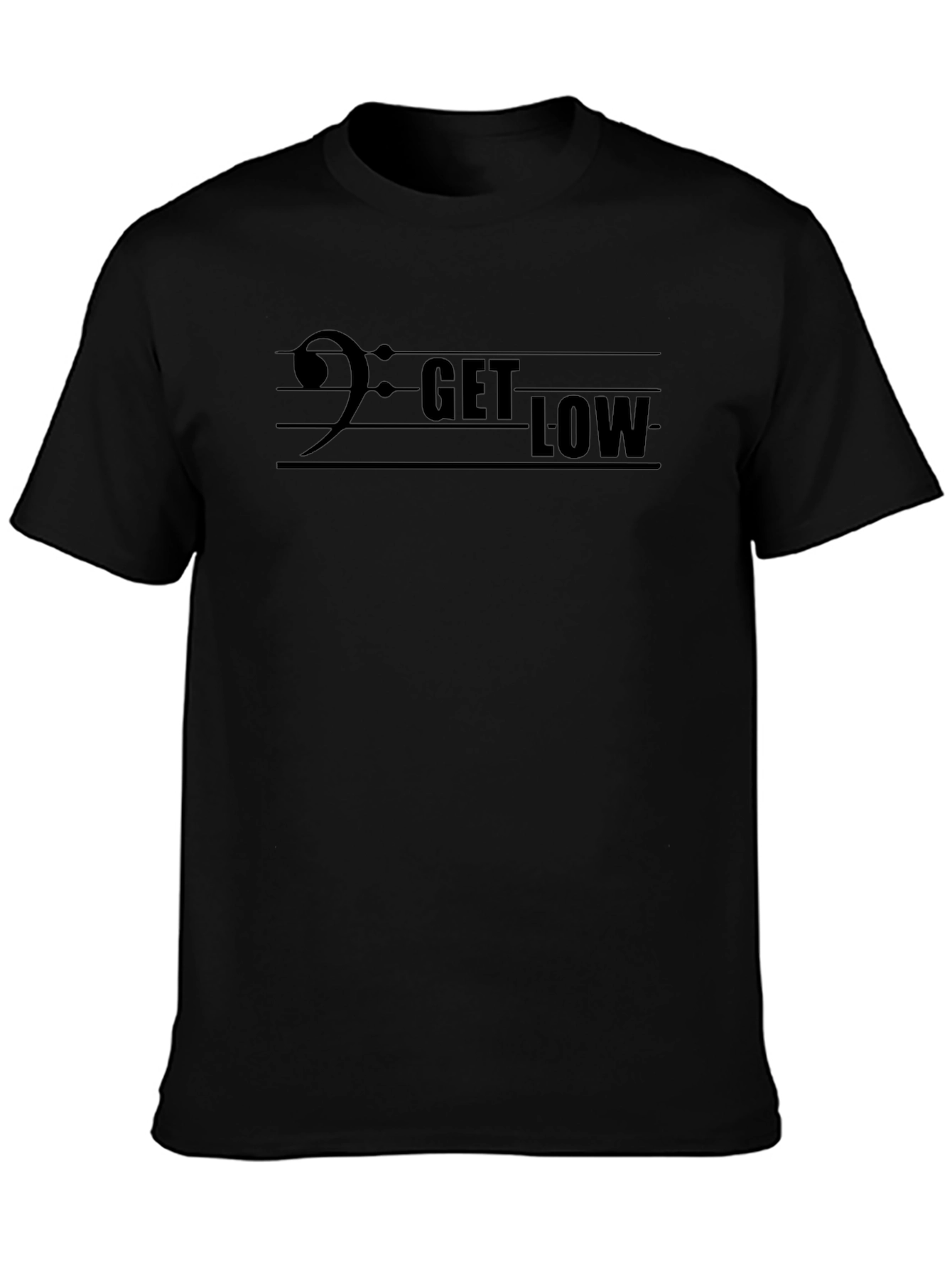 Get Low Bass Clef T-Shirt - Music Lover Tee