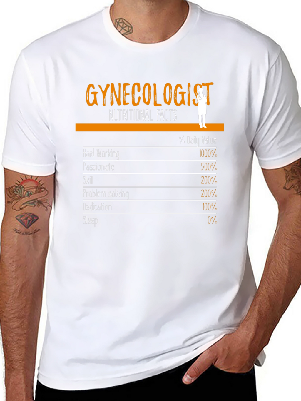 Funny Gynecologist Nutritional Facts T-Shirt
