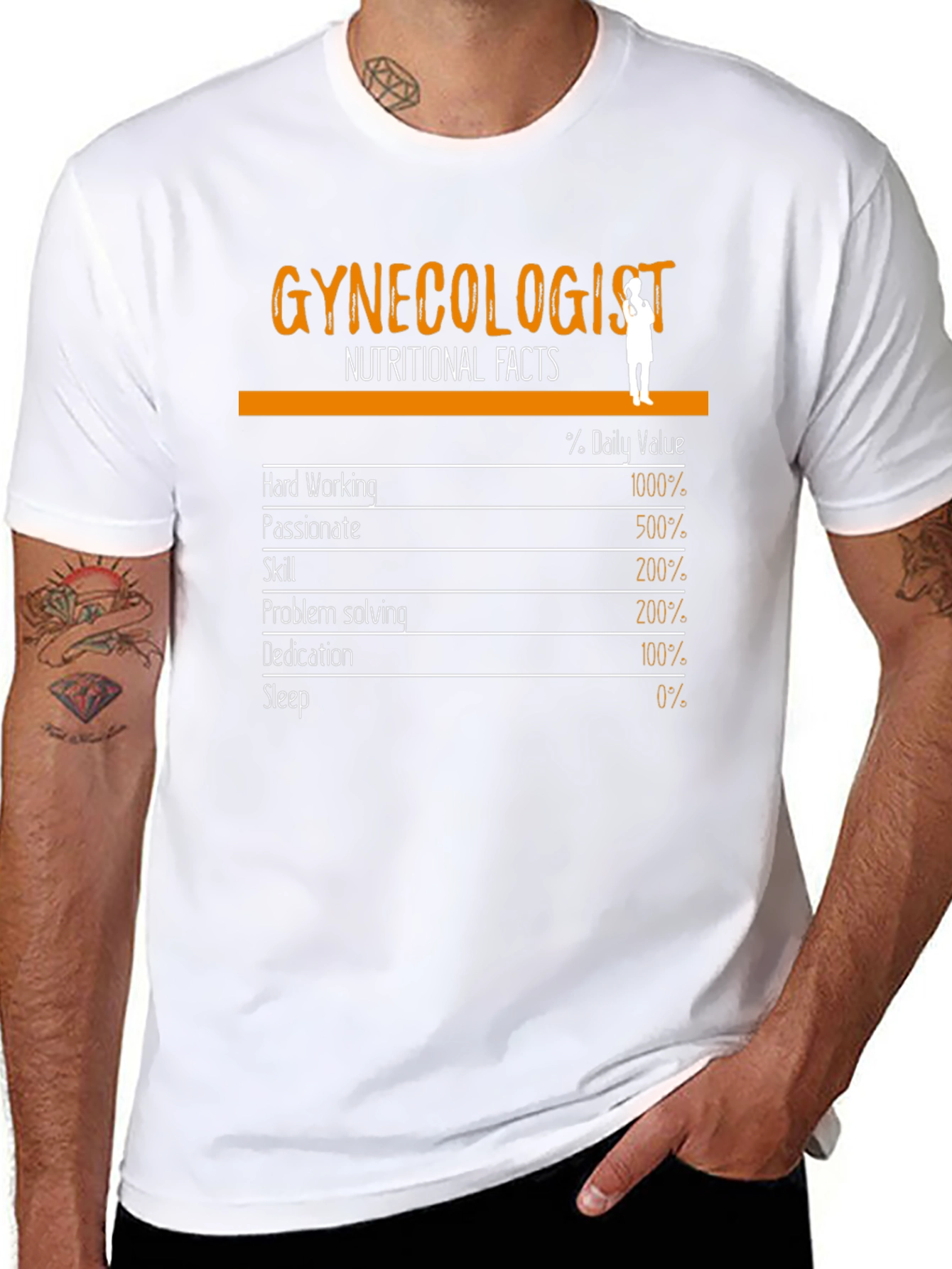 Funny Gynecologist Nutritional Facts T-Shirt