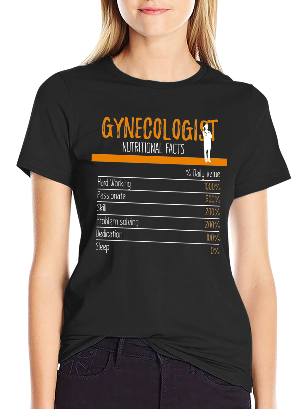 Funny Gynecologist Nutritional Facts T-Shirt