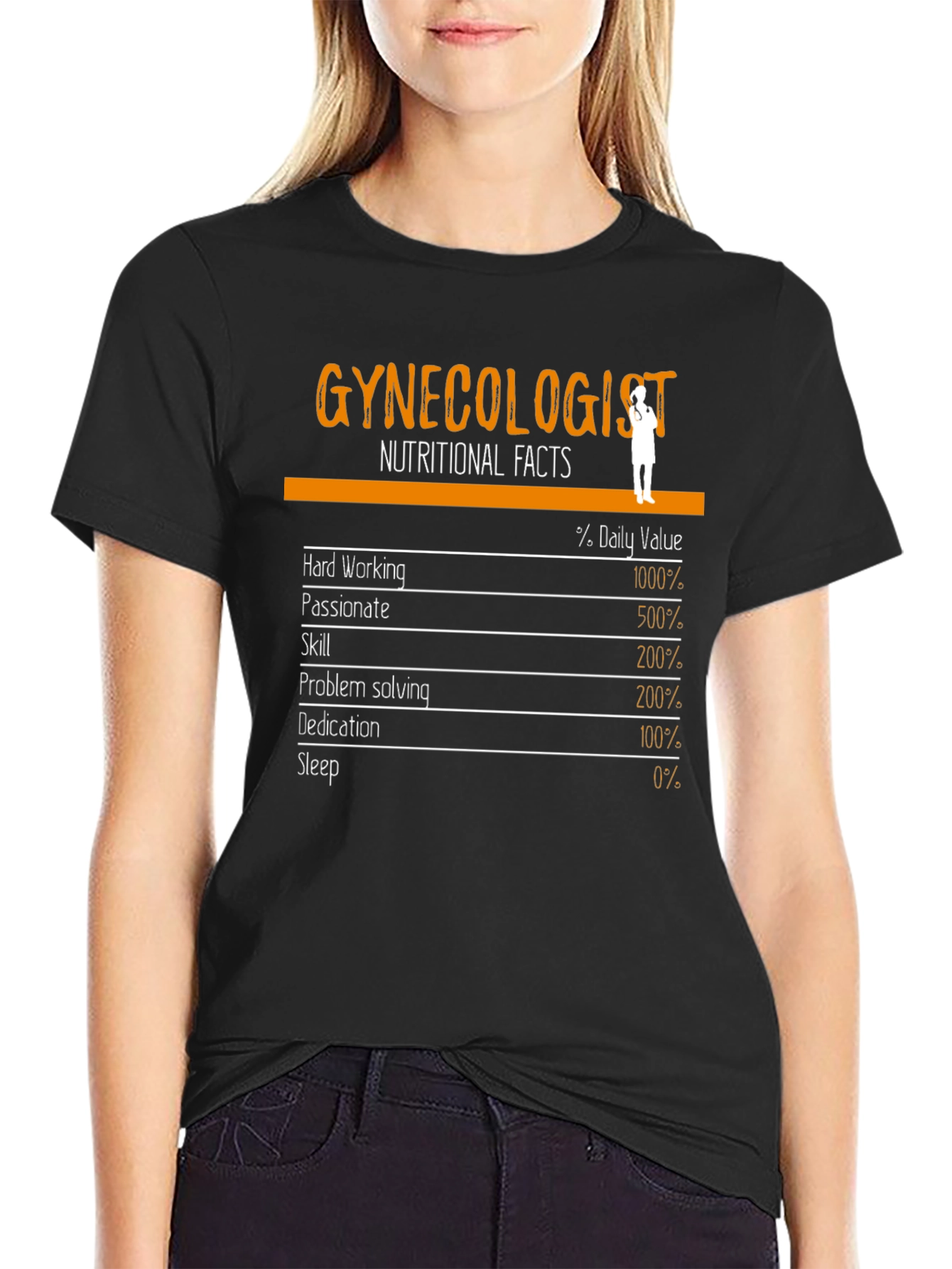 Funny Gynecologist Nutritional Facts T-Shirt