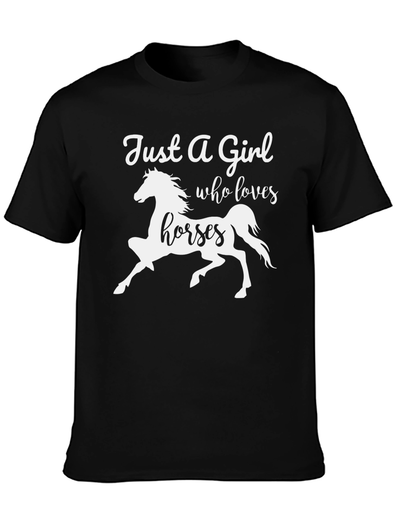 Just a Girl Who Loves Horses Graphic T-Shirt