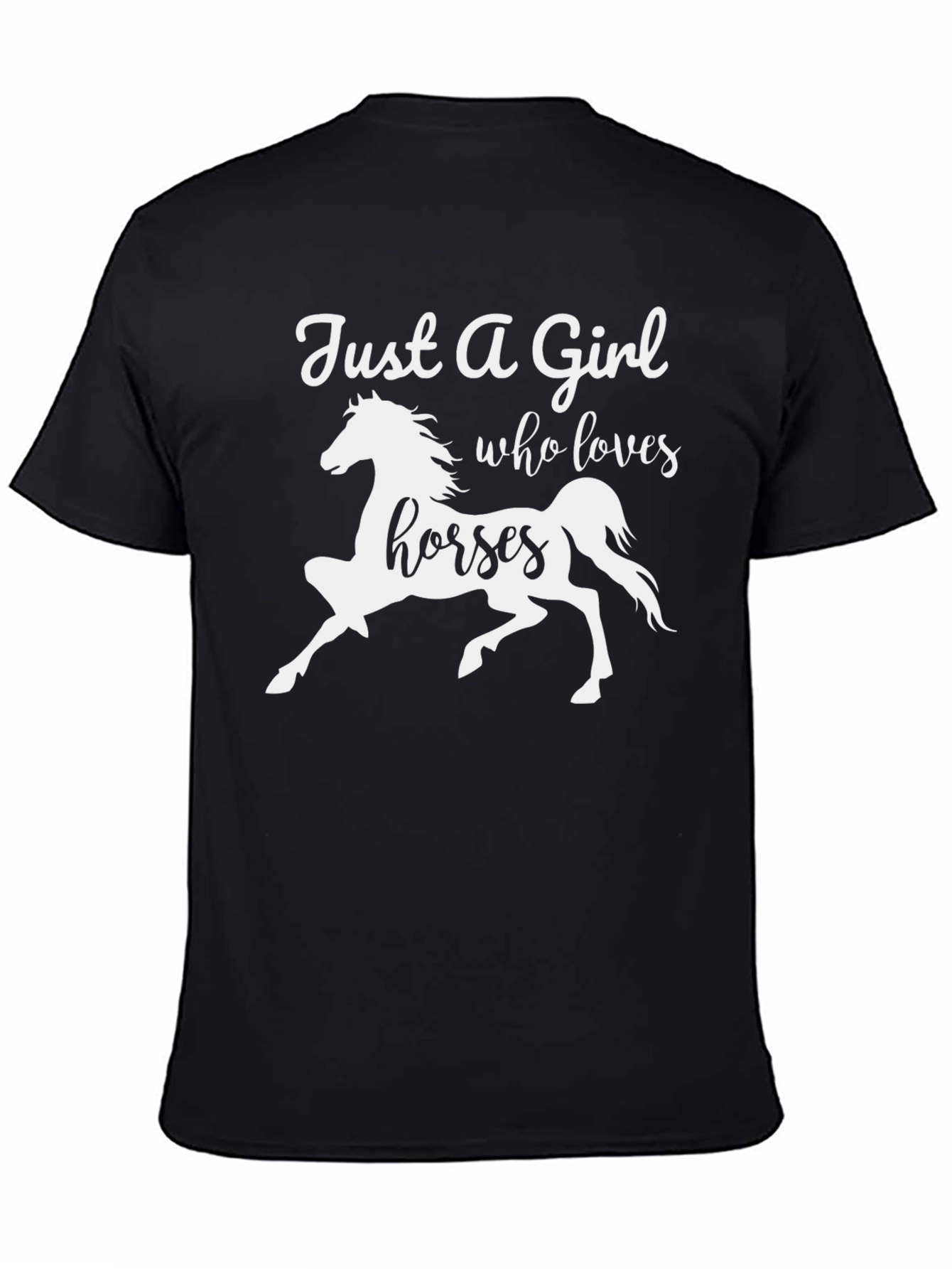 Just a Girl Who Loves Horses Graphic T-Shirt
