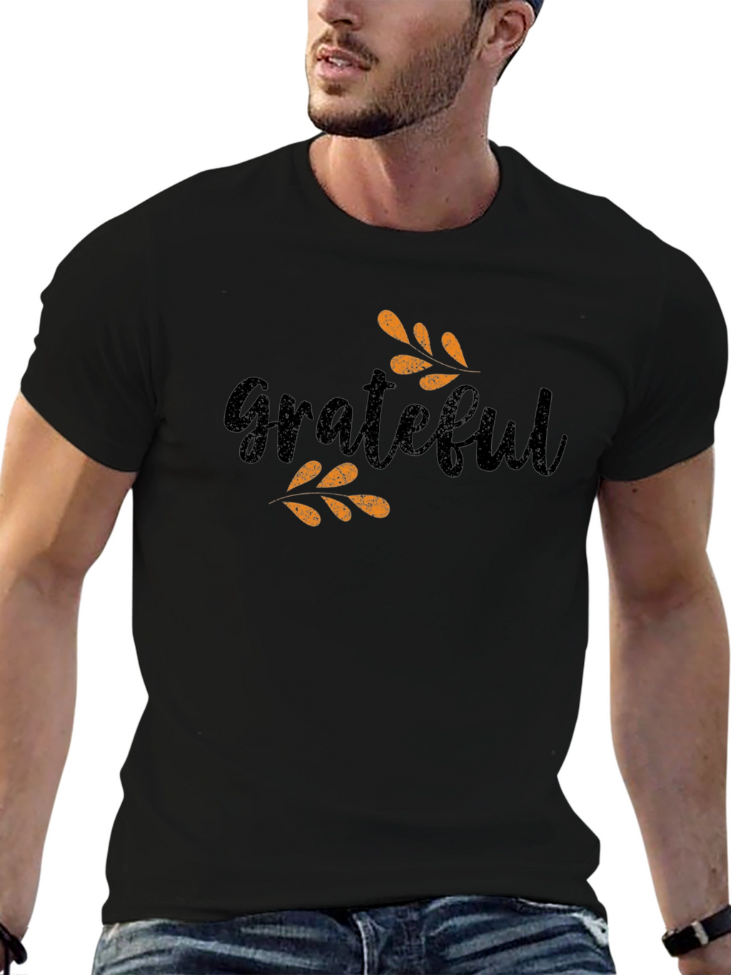 Grateful Graphic Tee - Stylish Black Shirt