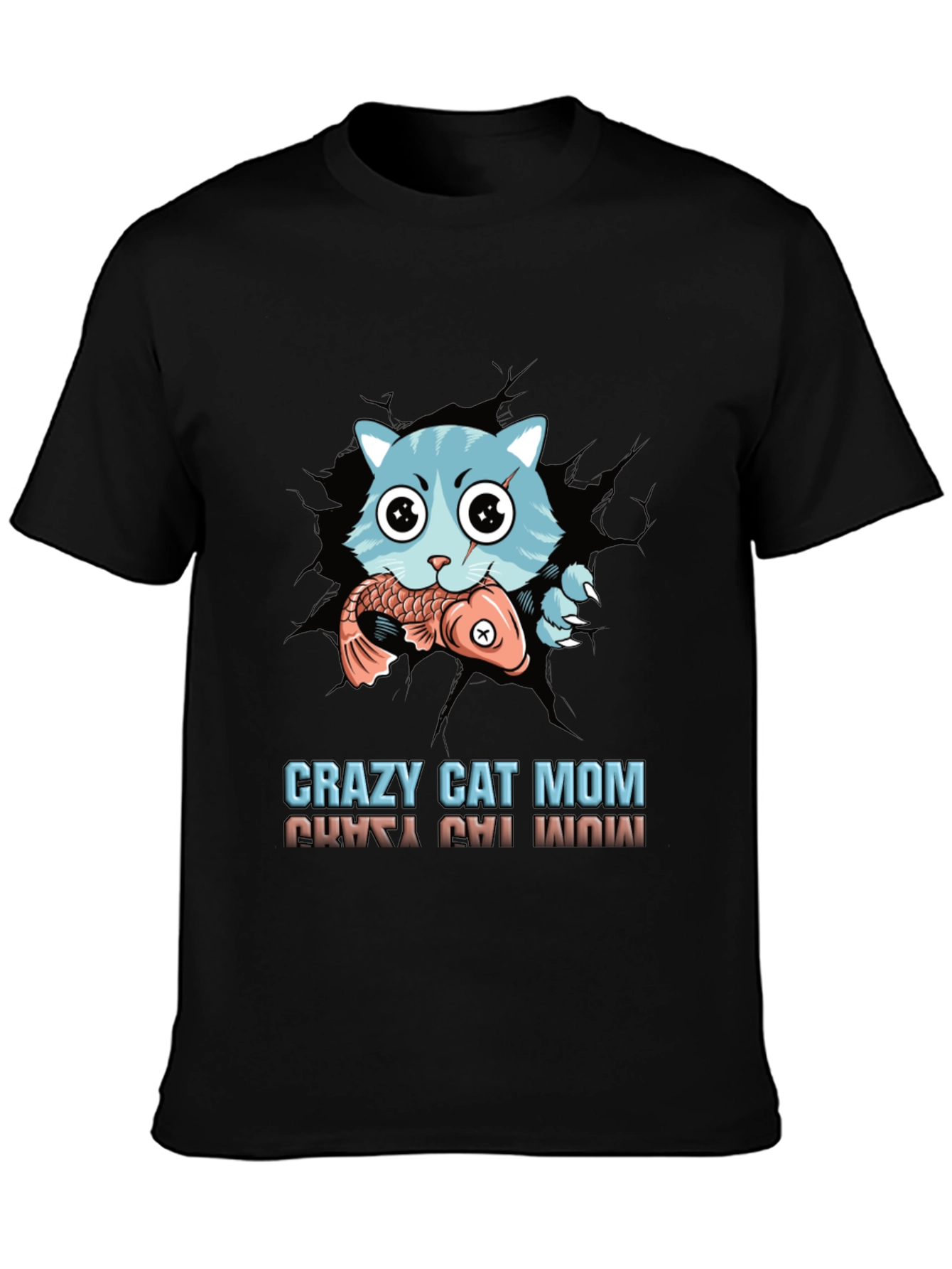 Crazy Cat Mom Graphic Tee