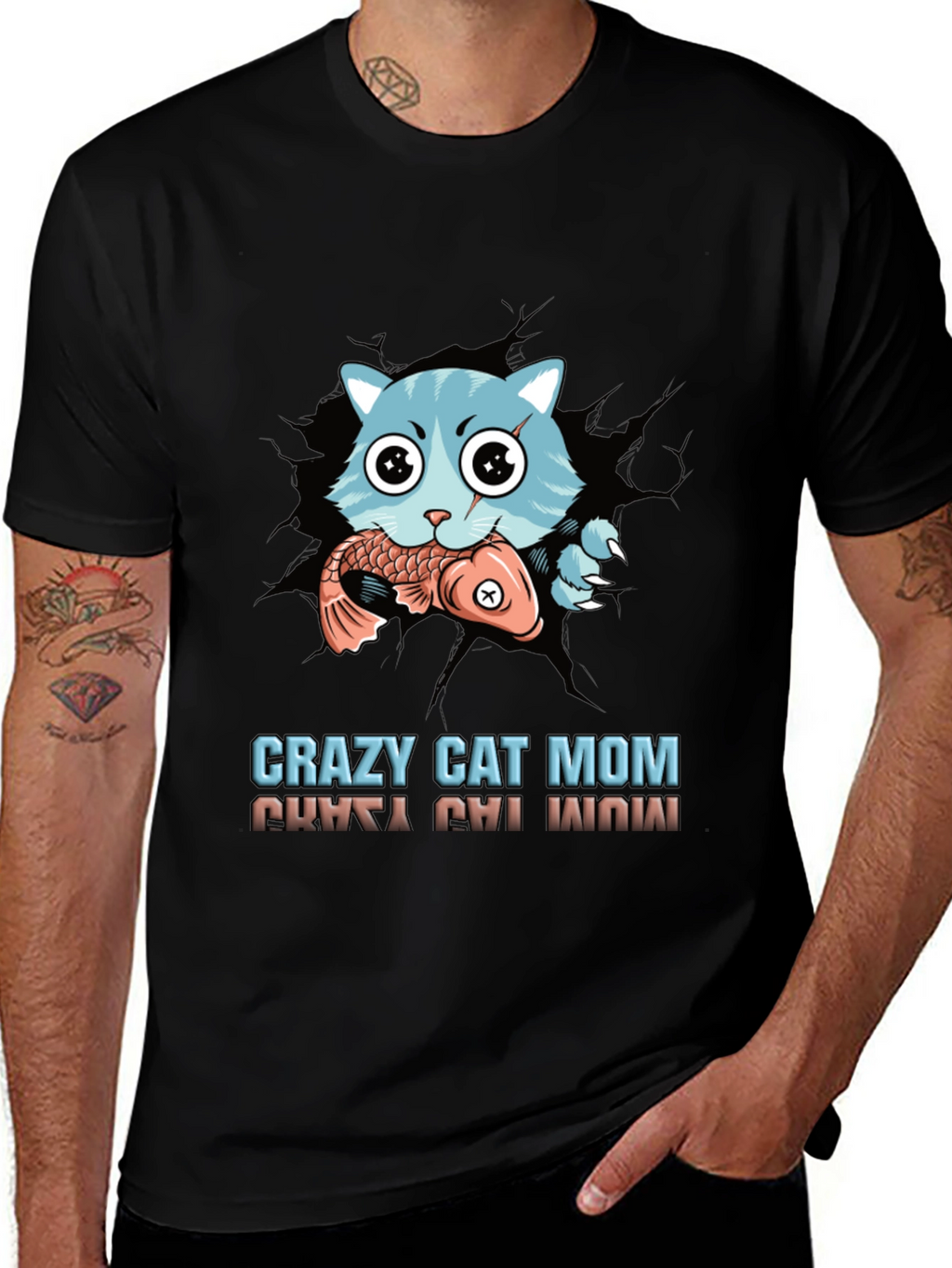 Crazy Cat Mom Graphic Tee
