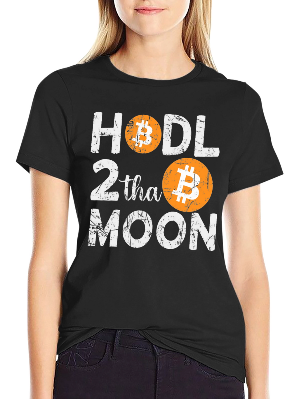 HODL Bitcoin to the Moon Graphic T-Shirt