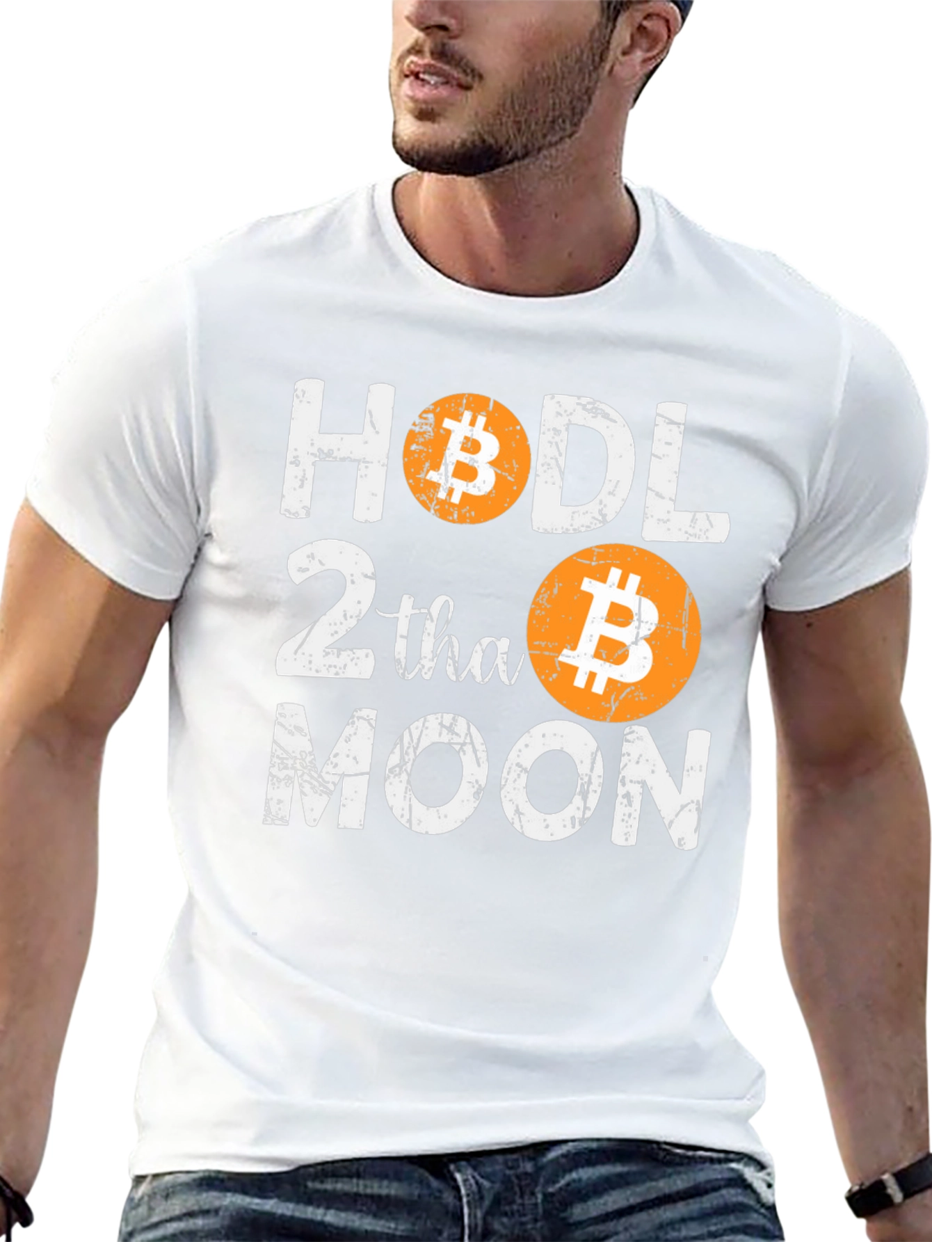 HODL Bitcoin to the Moon Graphic T-Shirt