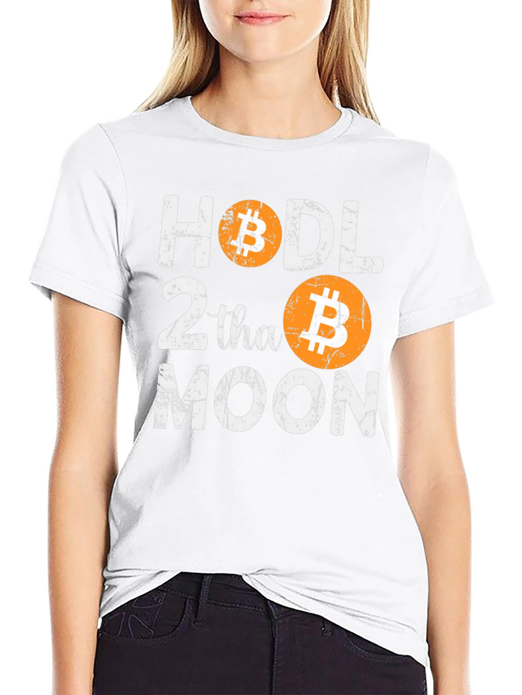 HODL Bitcoin to the Moon Graphic T-Shirt