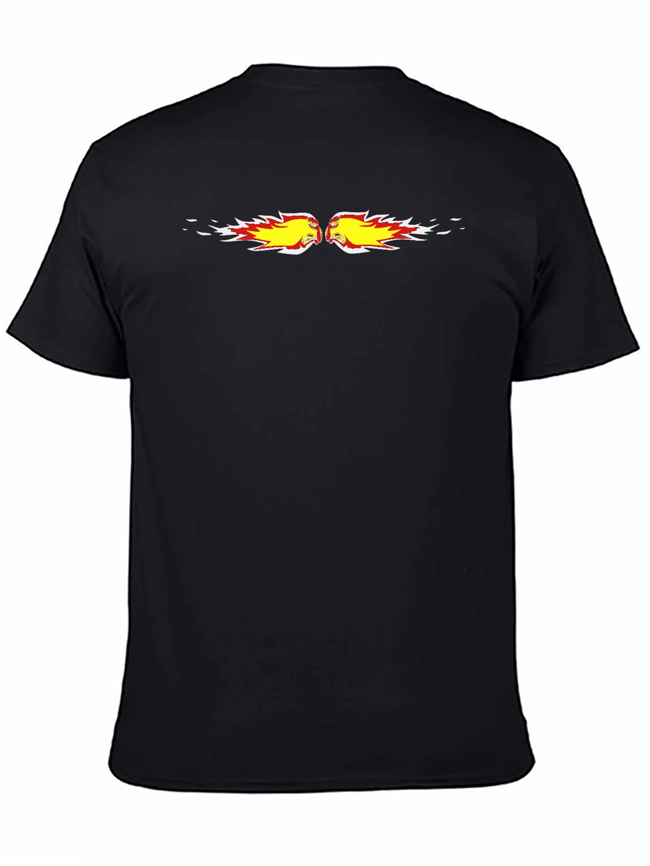 Fiery Fist Bump Graphic Black Tee